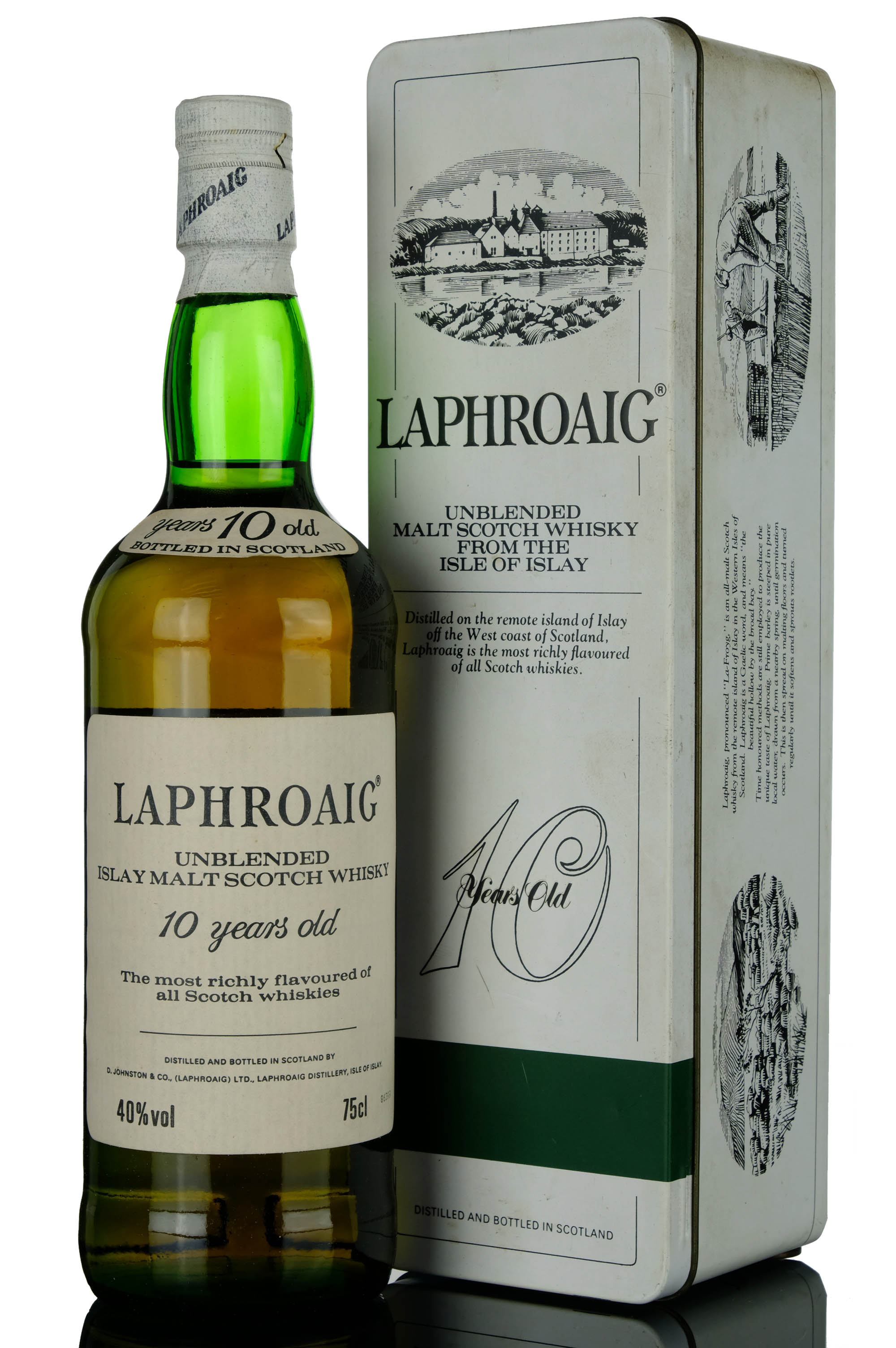 Laphroaig 10 Year Old - Unblended - 1986 Release