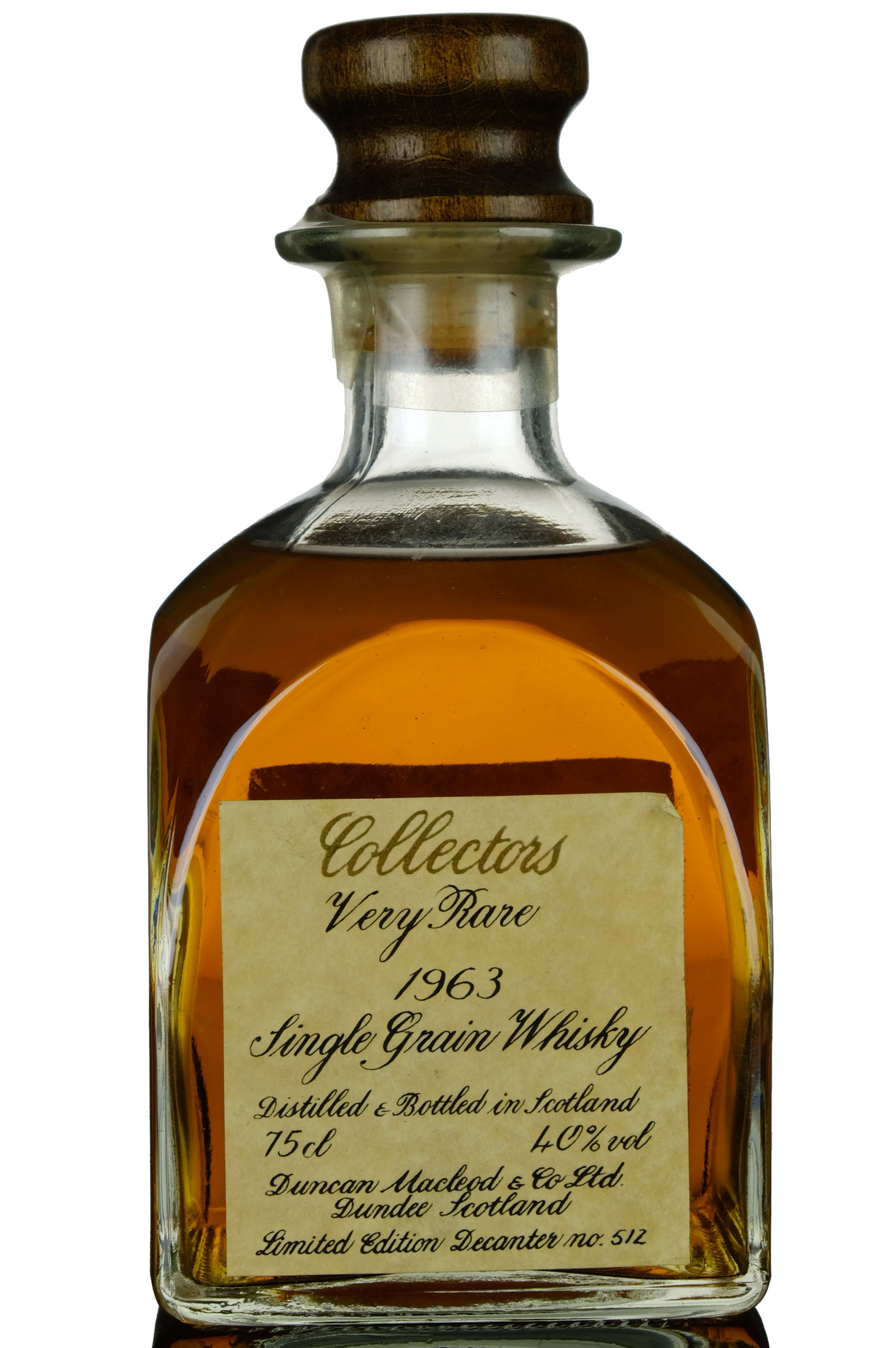 Collectors 1963 Grain Whisky - Duncan MacLeod - 1980s