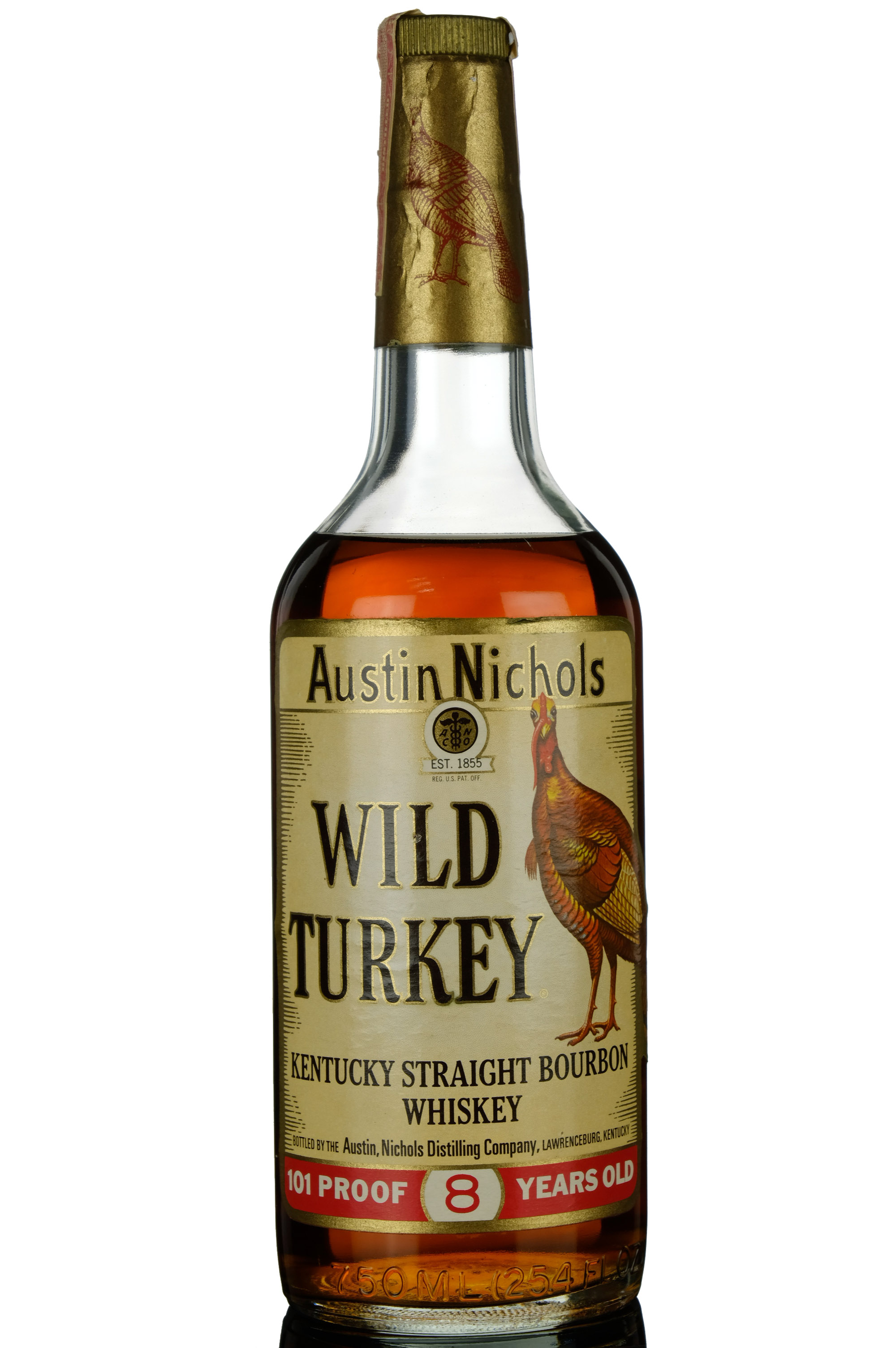 Austin Nichols Wild Turkey 8 Year Old - 101 Proof - Circa 1980