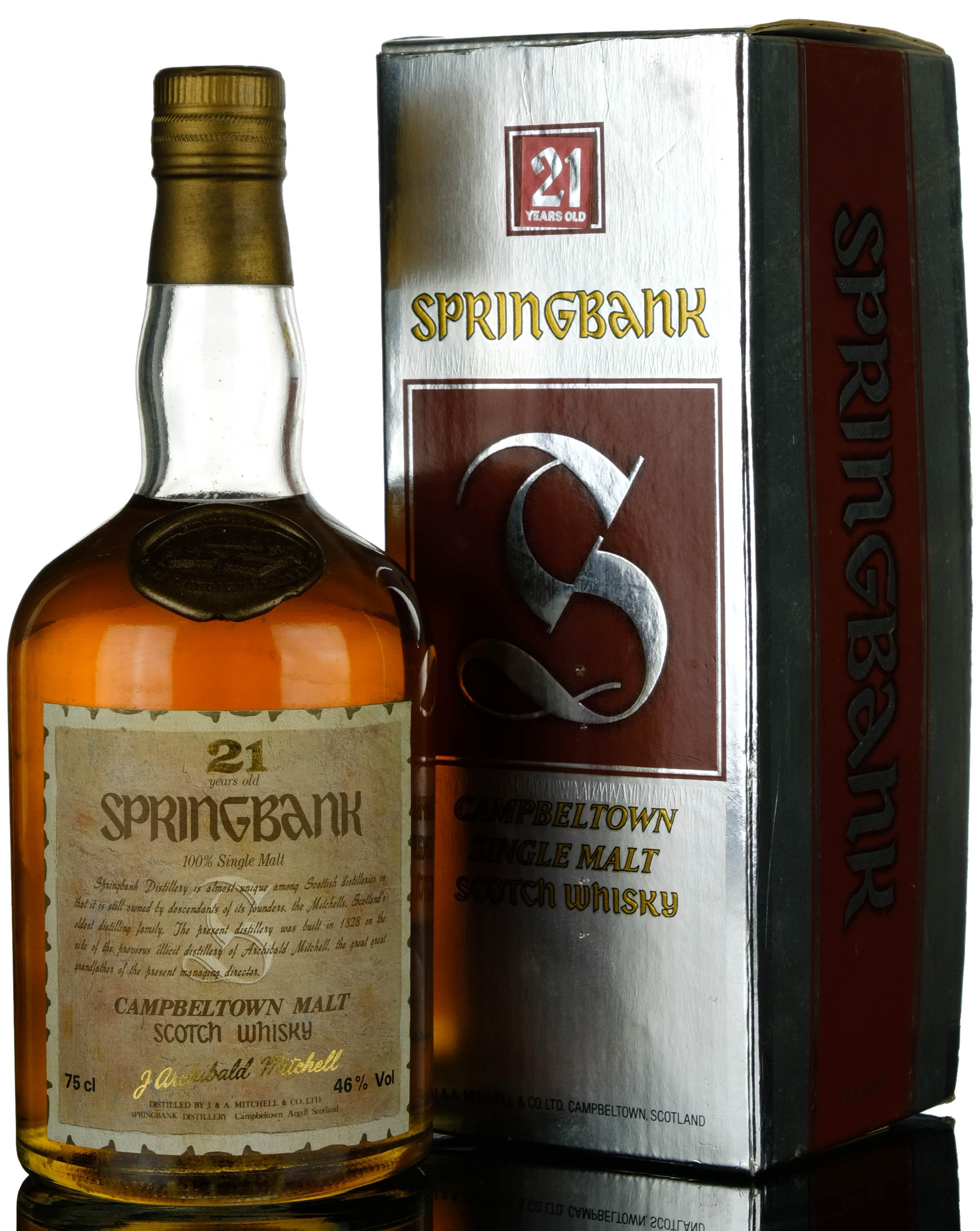 Springbank 21 Year Old - Circa 1990 - Archibald Mitchell Label