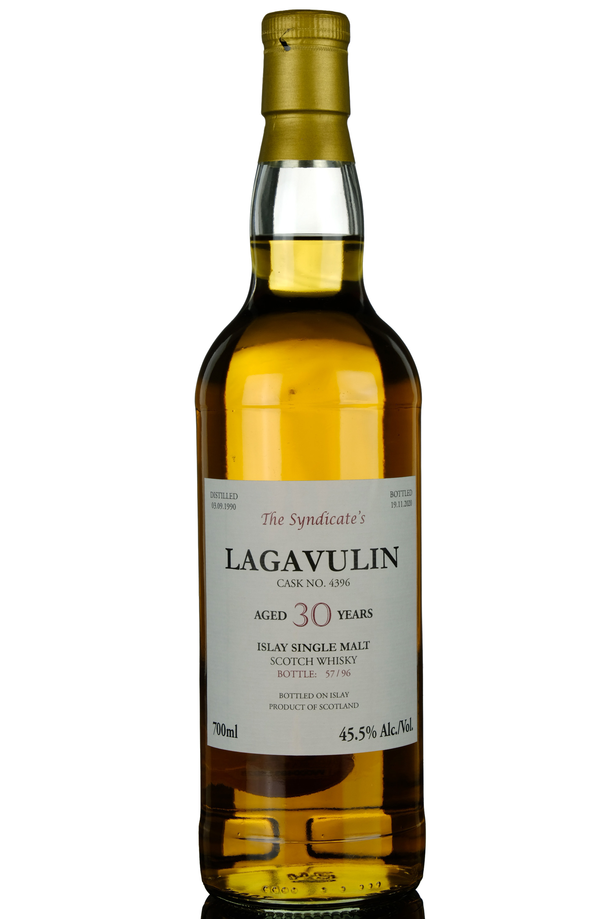 Lagavulin 19902020  30 Year Old  The Syndicates  Single Cask 4396