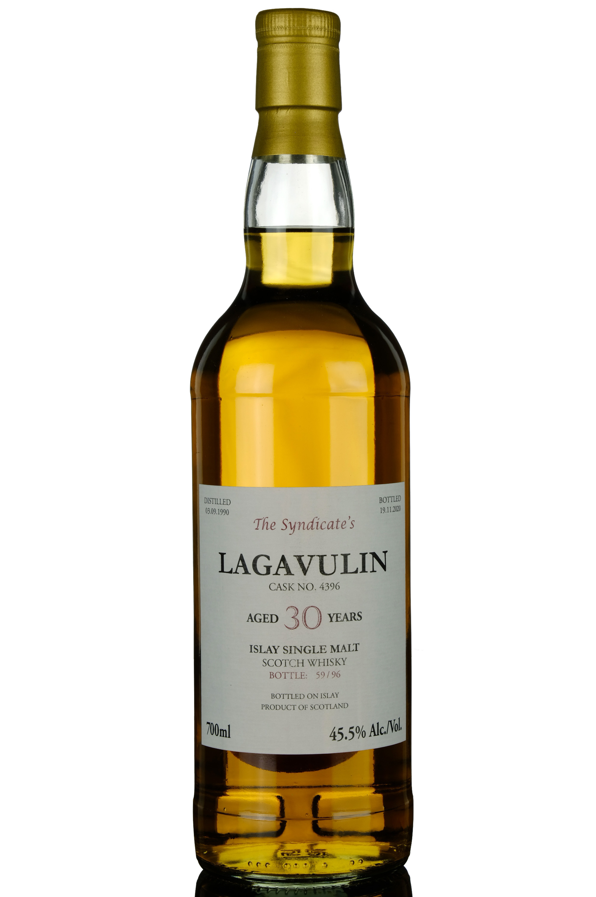 Lagavulin 19902020  30 Year Old  The Syndicates  Single Cask 4396