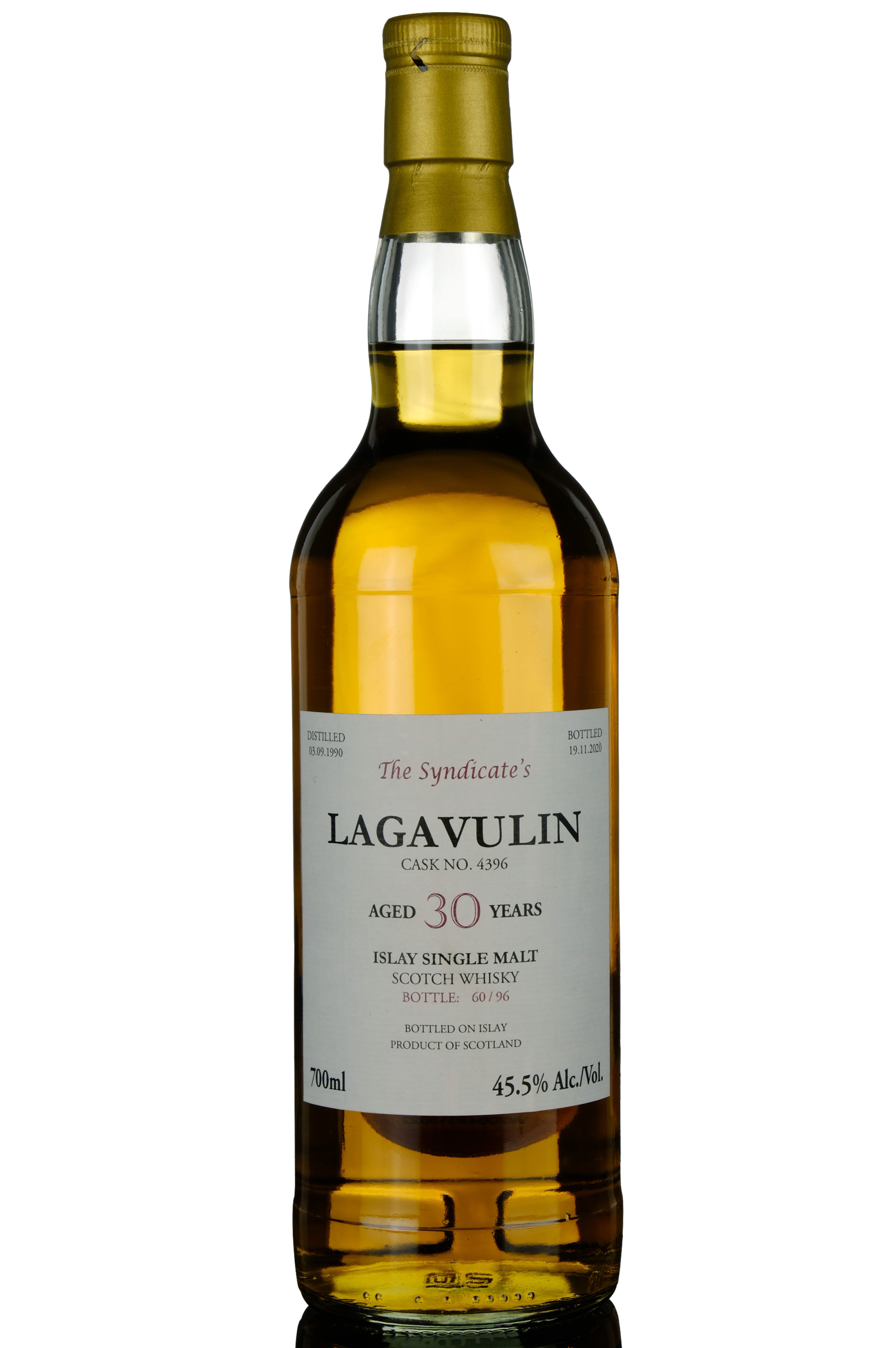 Lagavulin 19902020  30 Year Old  The Syndicates  Single Cask 4396