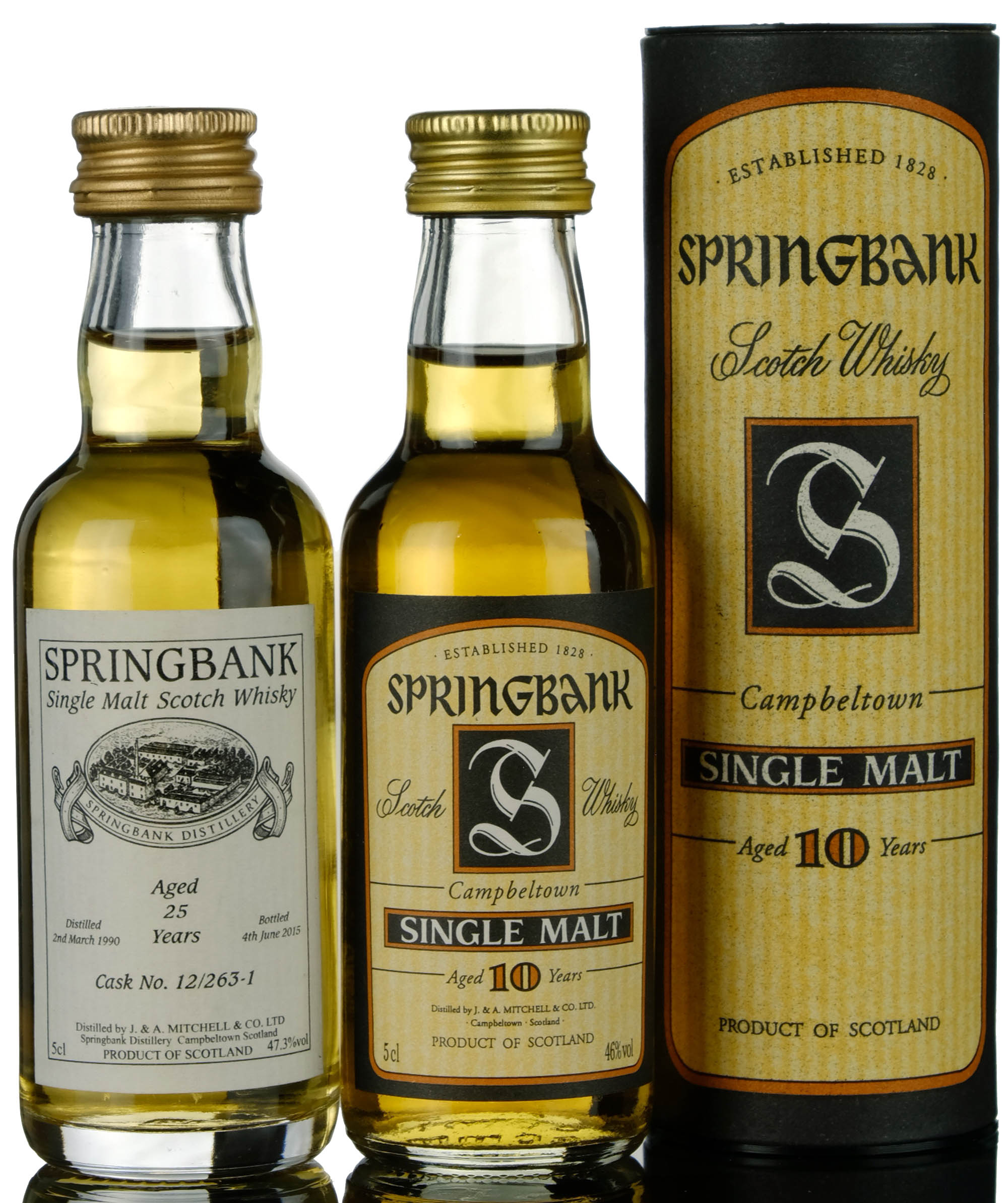 2 x Springbank Miniatures