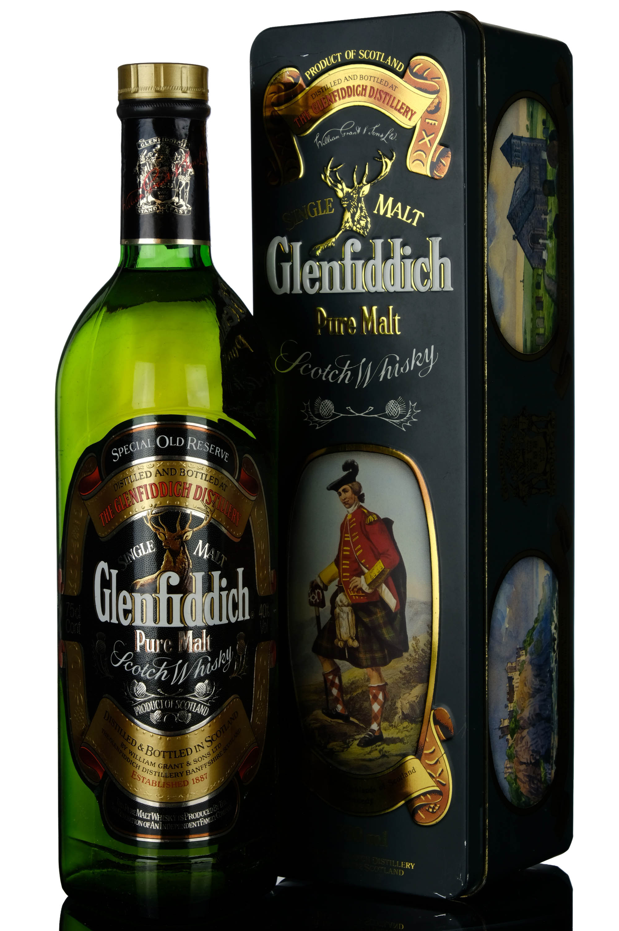 Glenfiddich Special Old Reserve - 1980s - Clans Of The Highlands Of Scotland - Clan Kenned