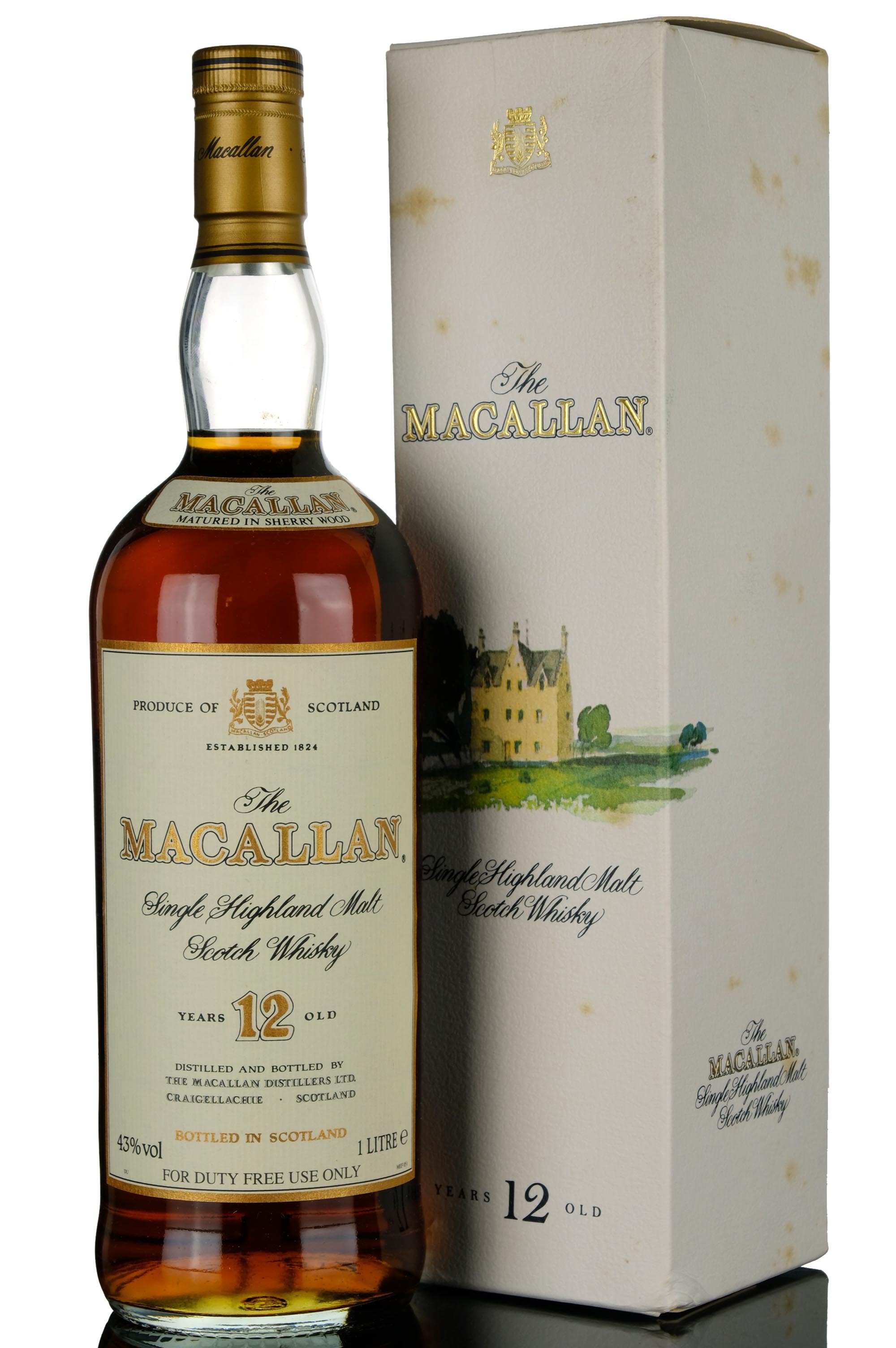 Macallan 12 Year Old  Sherry Cask  1990s  1 Litre