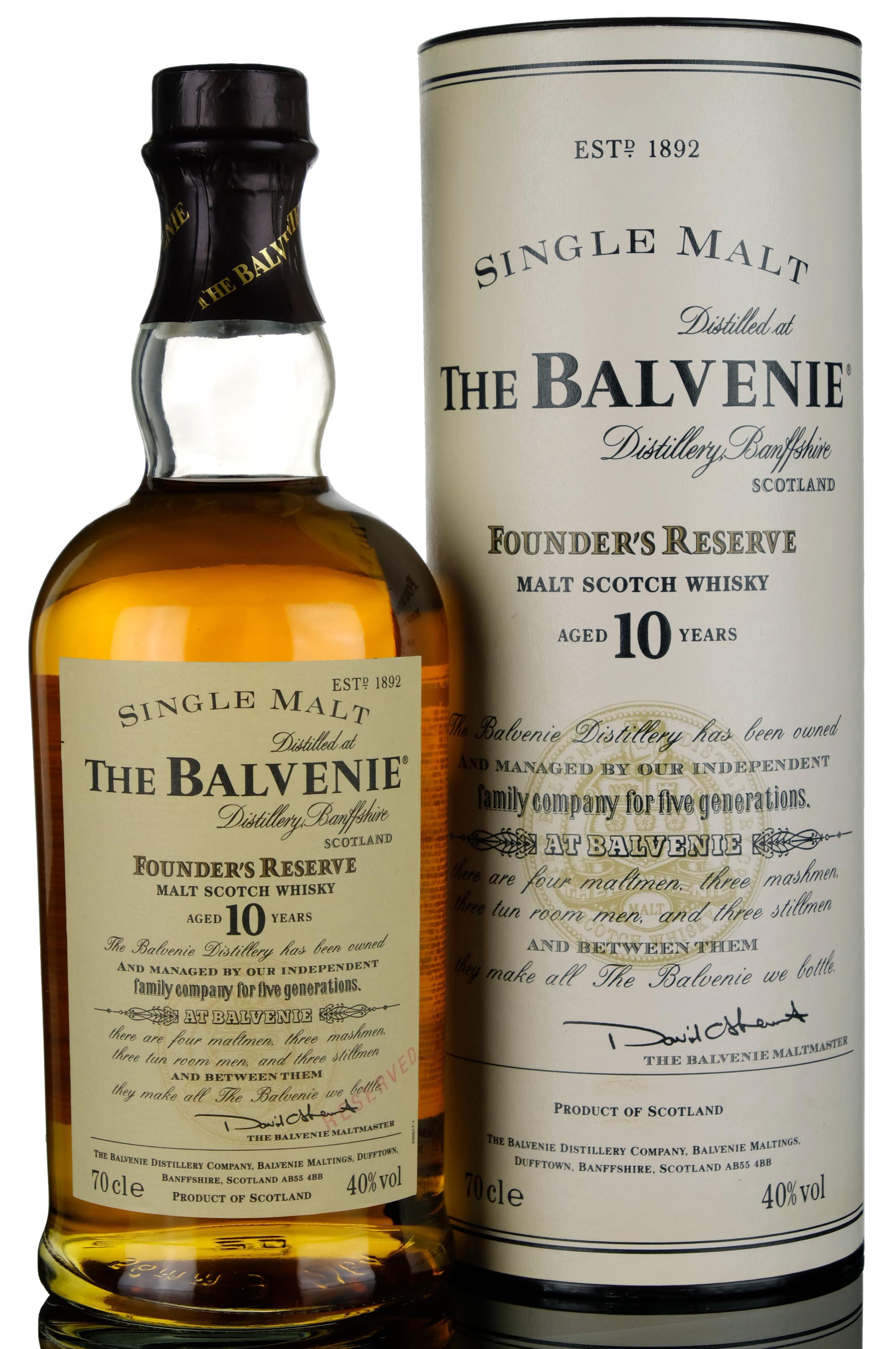 Balvenie 10 Year Old - Founders Reserve - Pre 2009