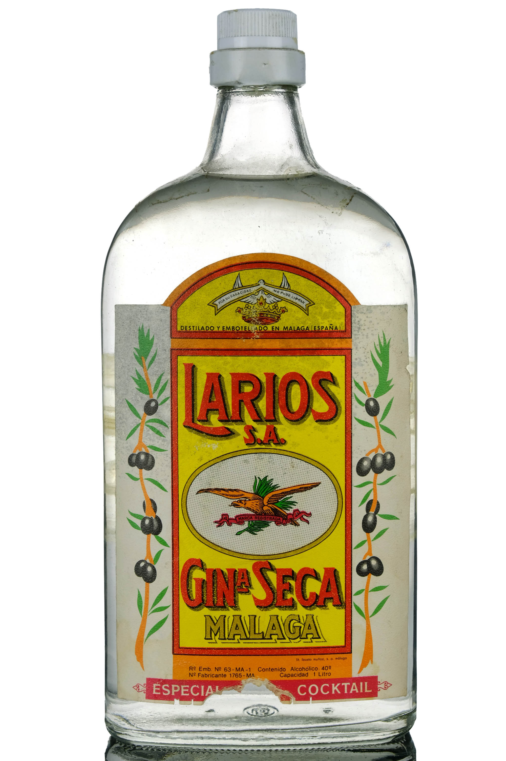Larios Gin - 1970s - 1 Litre
