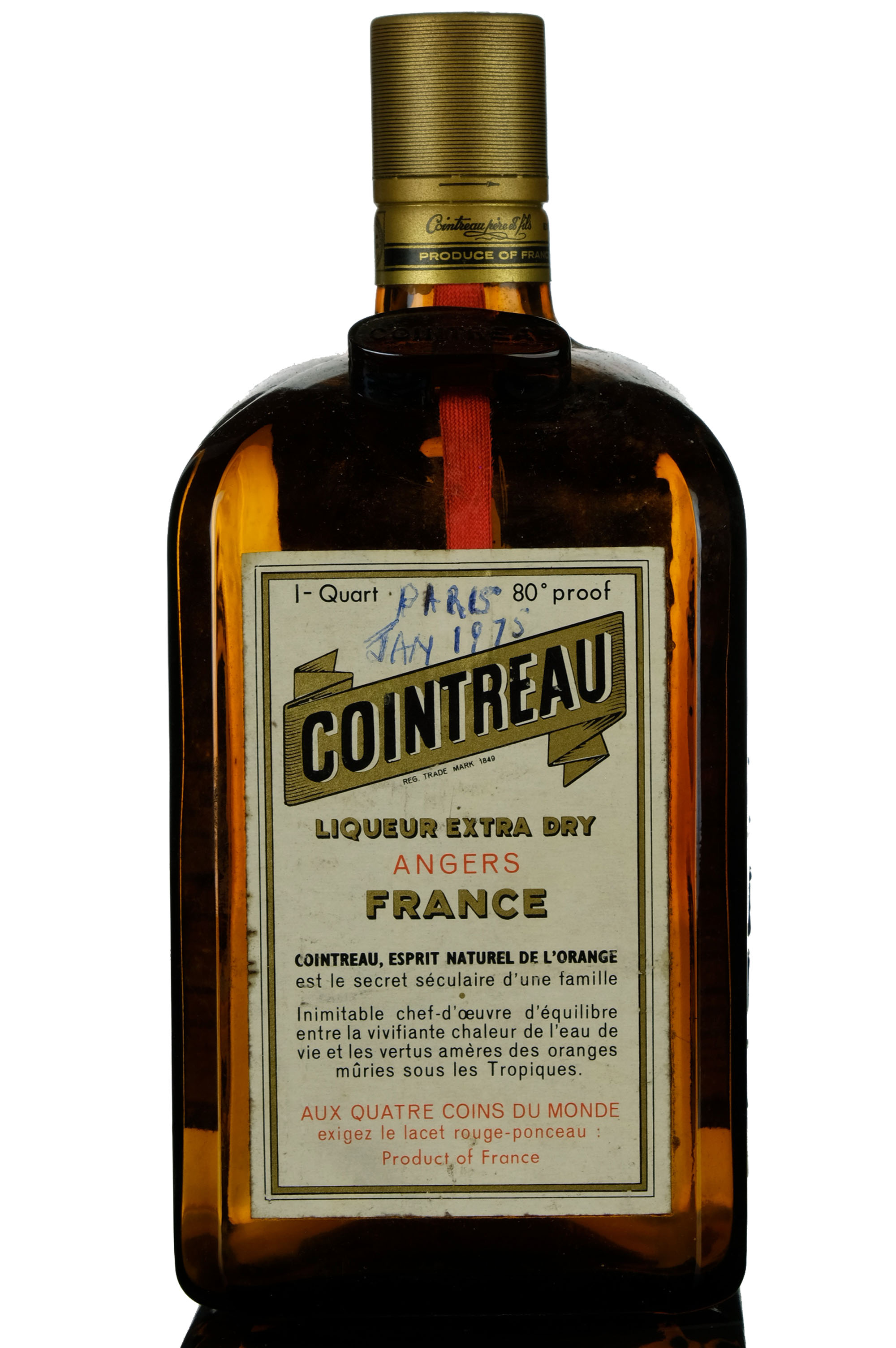 Cointreau Liqueur - 1970s - 1 Quart