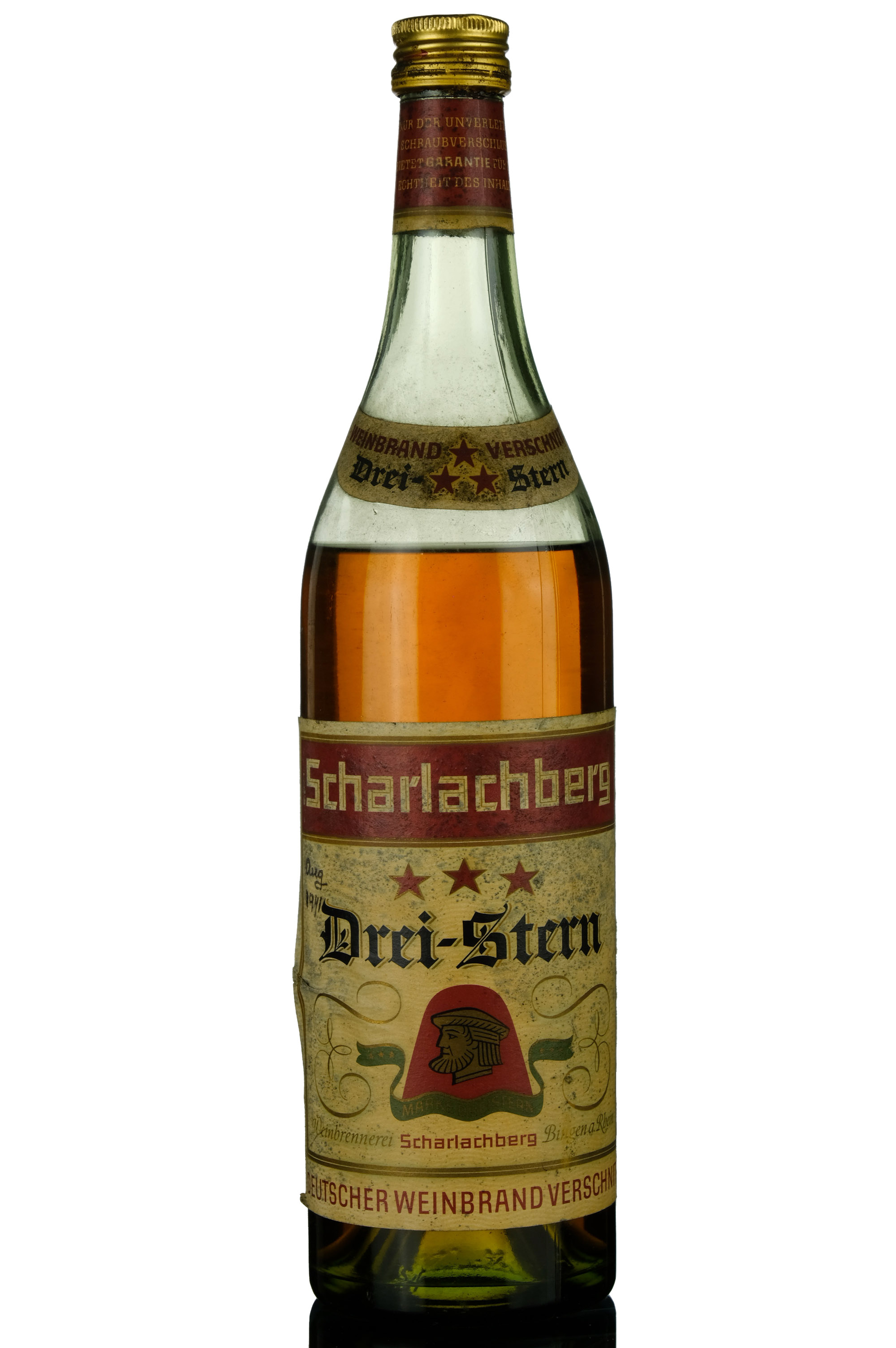 Scharlachberg Drei-Stern Weinbrand German Brandy - 1970s