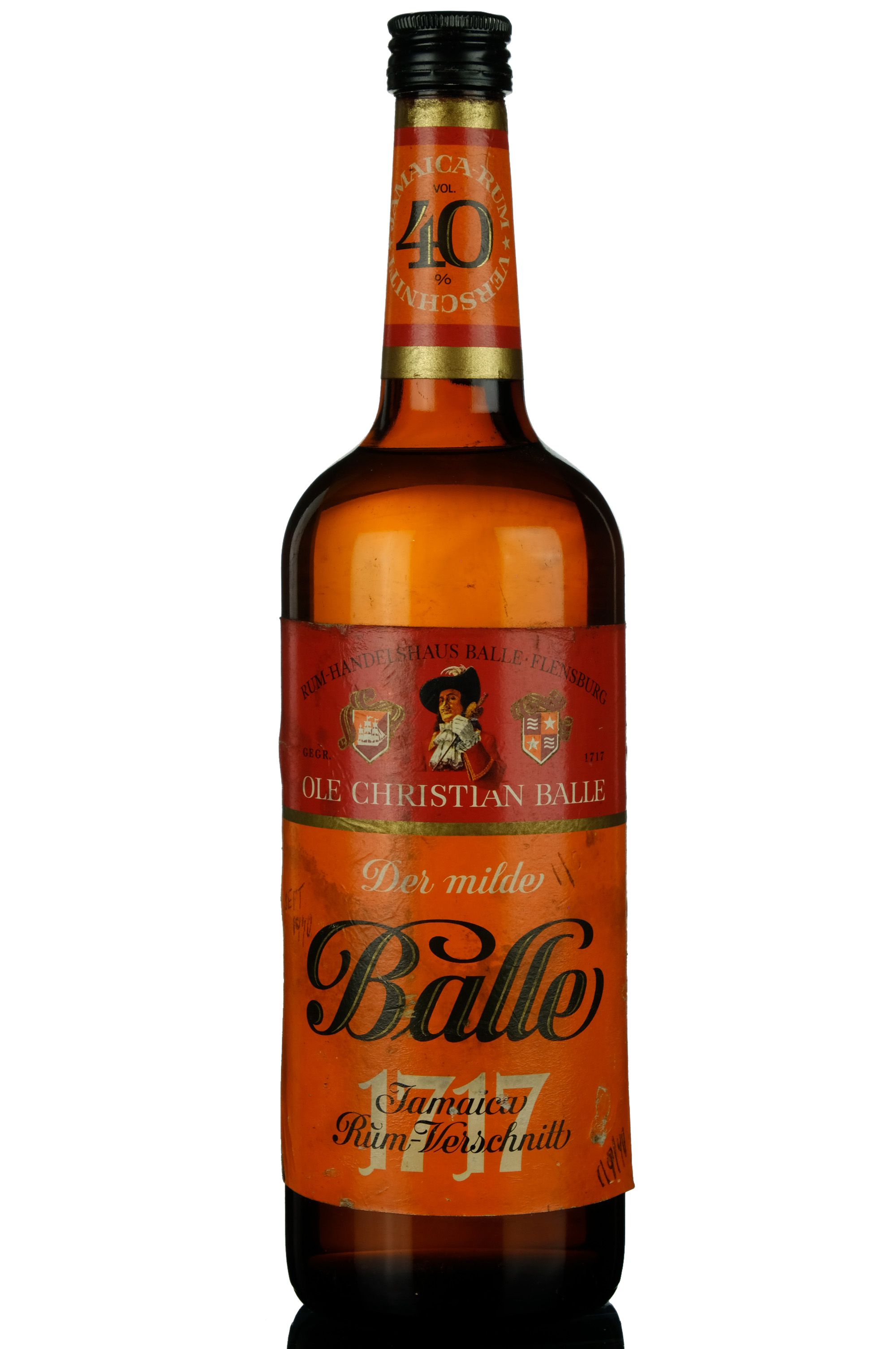 Ole Christian Balle Der Milde Balle Jamaican Rum - 1970s