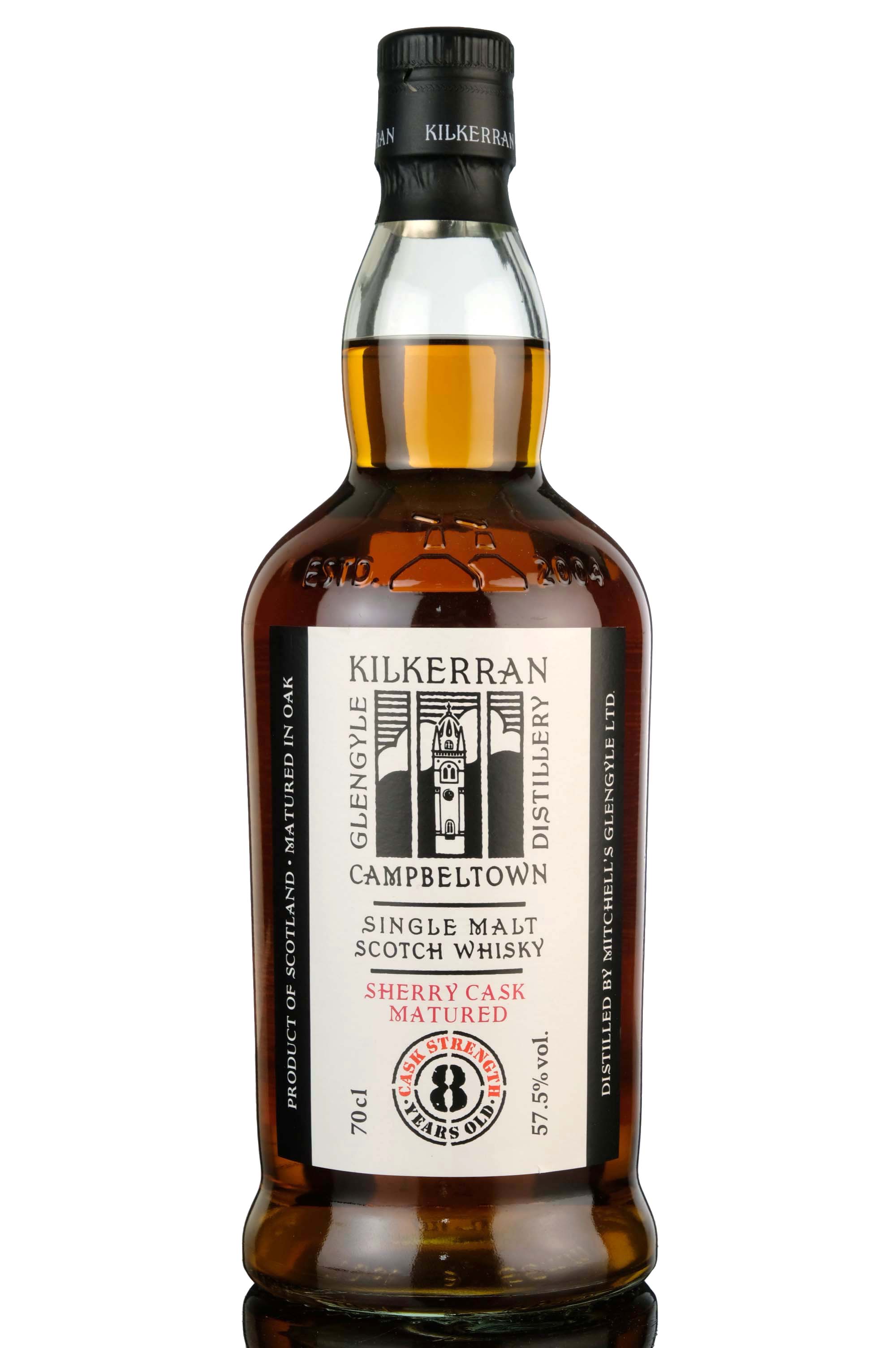 Kilkerran 8 Year Old - Sherry Cask Matured - Cask Strength 57.5% - 2023 Release