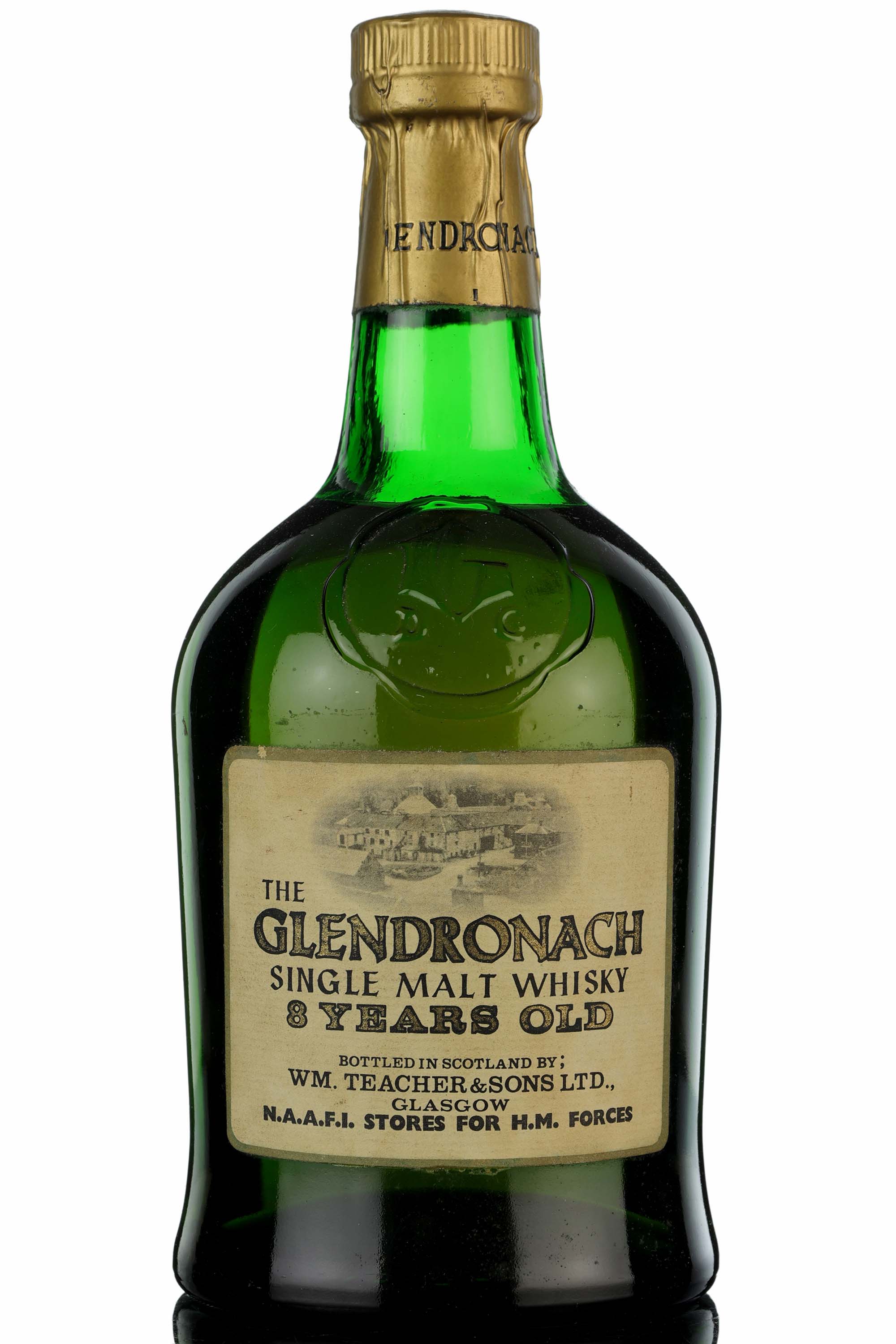 Glendronach 8 Year Old Dumpy - 1970s - N.A.A.F.I Stores