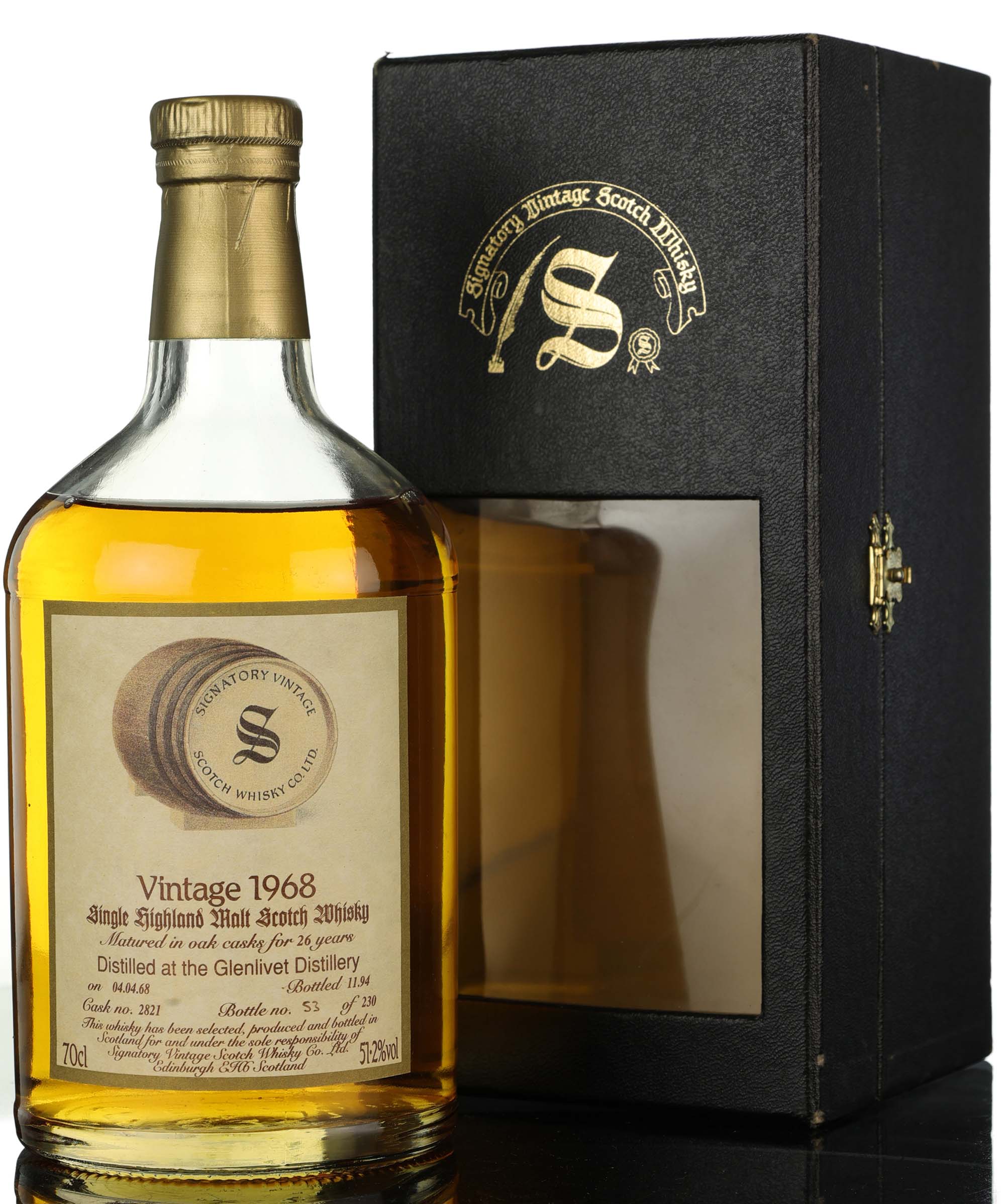 Glenlivet 1968-1994 - 26 Year Old - Signatory Vintage - Single Cask 2821