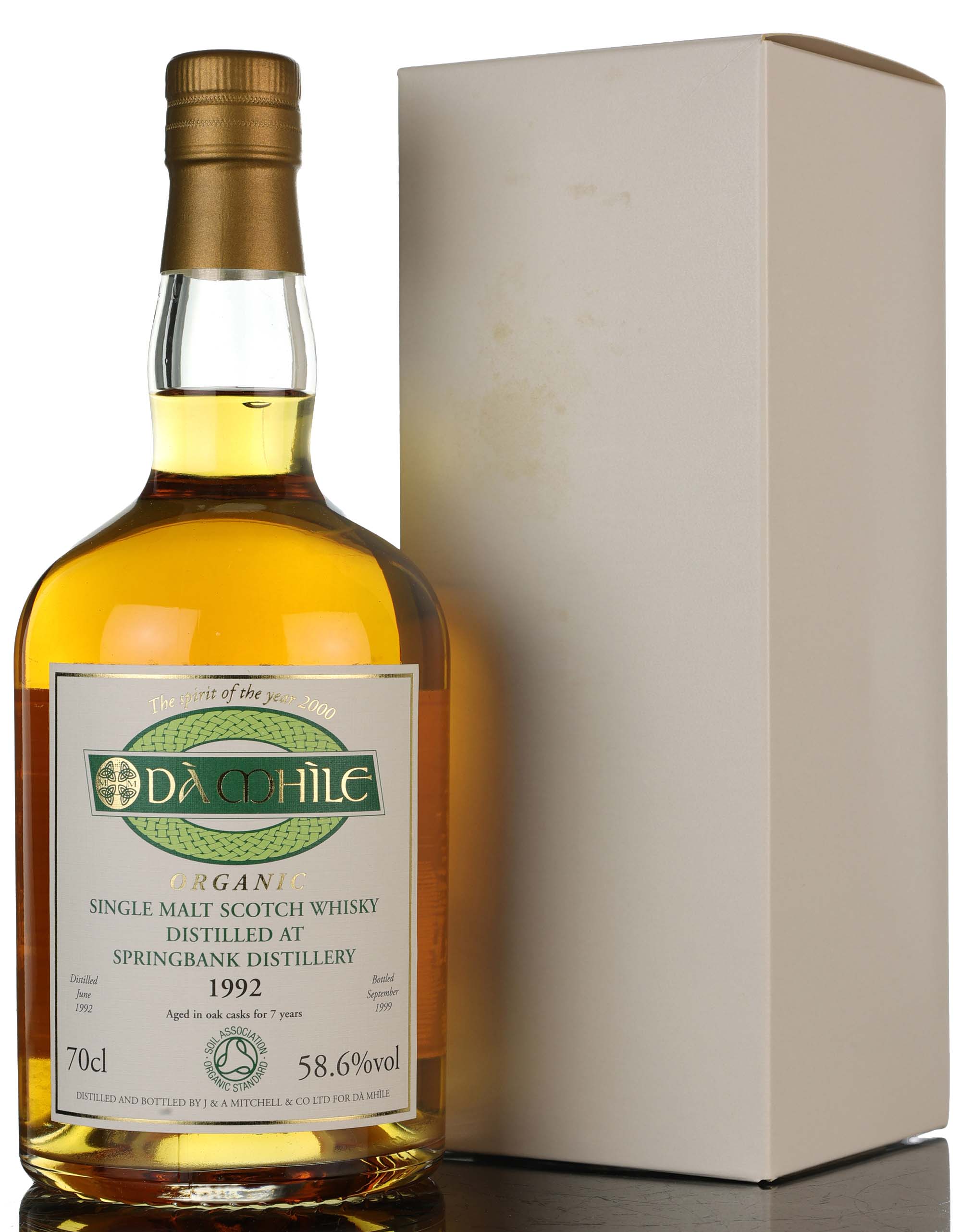 Springbank 1992-1999 - 7 Year Old - Da Mhile Exclusive - First Organic Whisky - Cask Stren