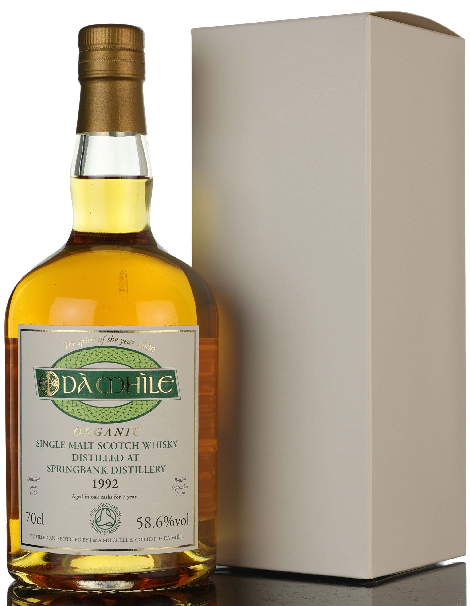 Springbank 1992-1999 - 7 Year Old - Da Mhile Exclusive - First Organic Whisky - Cask Stren