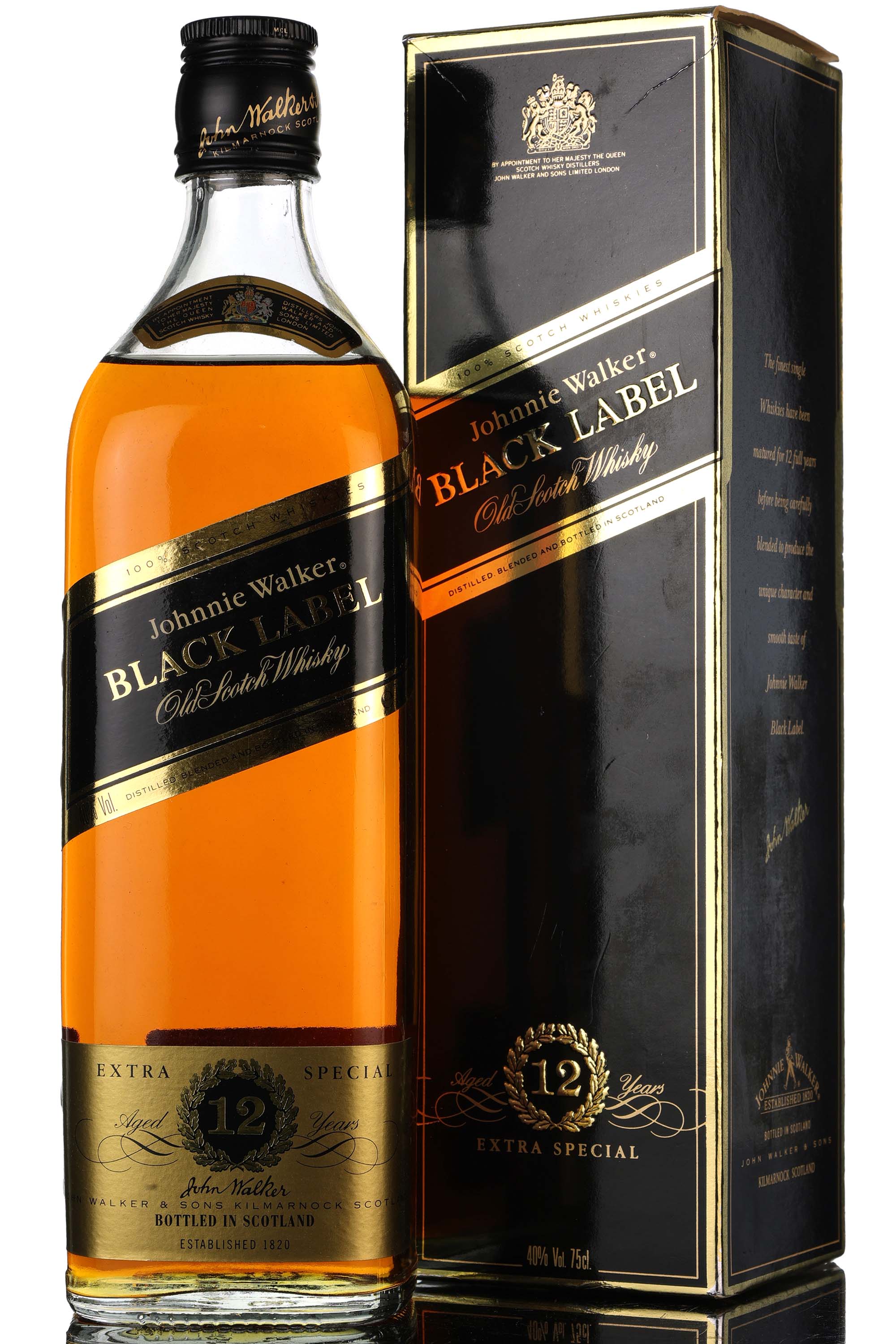 Johnnie Walker 12 Year Old - Black Label - Extra Special - 1980s