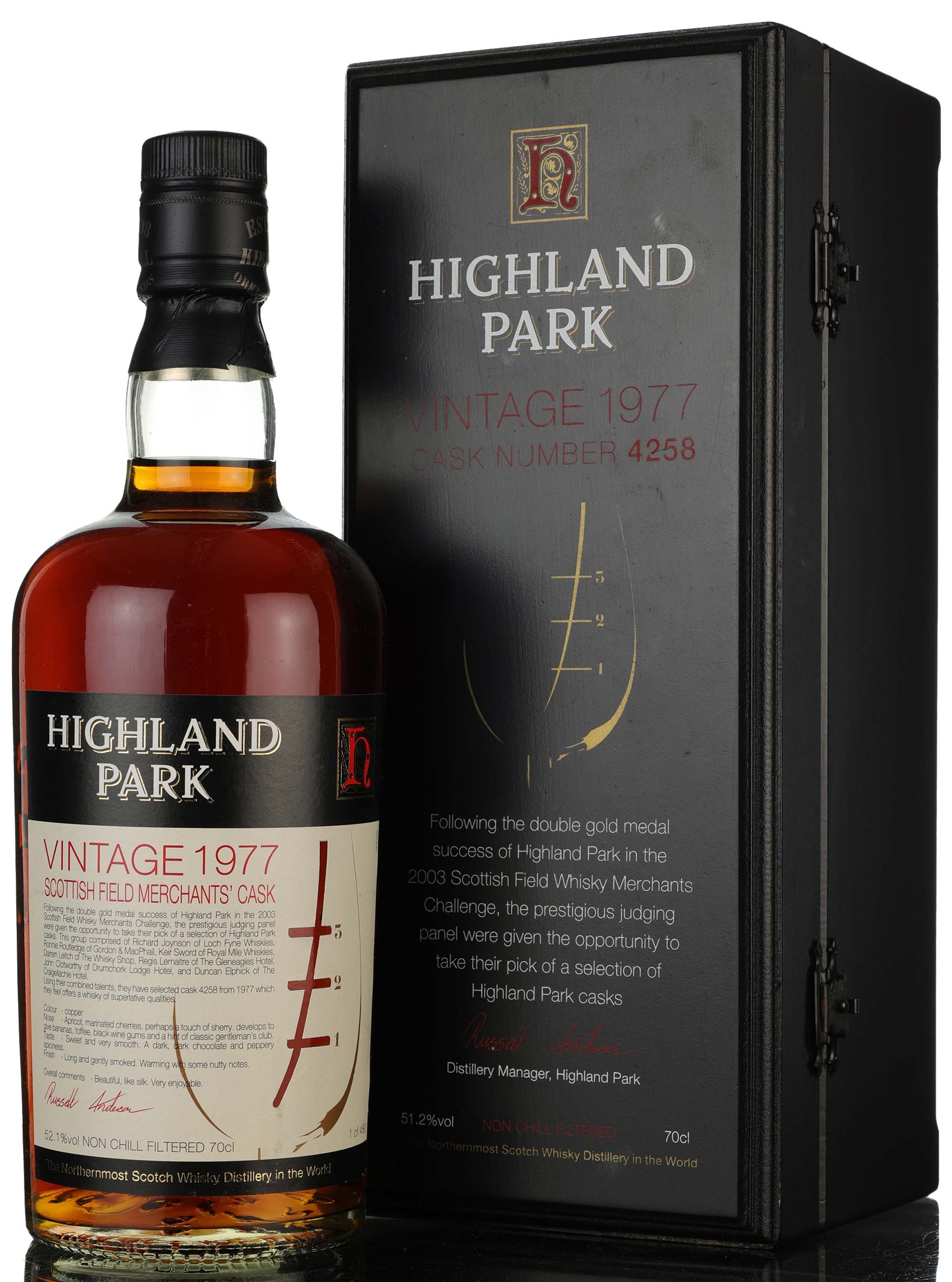 Highland Park 1977-2003 - Scottish Field Merchants - Single Cask 4258