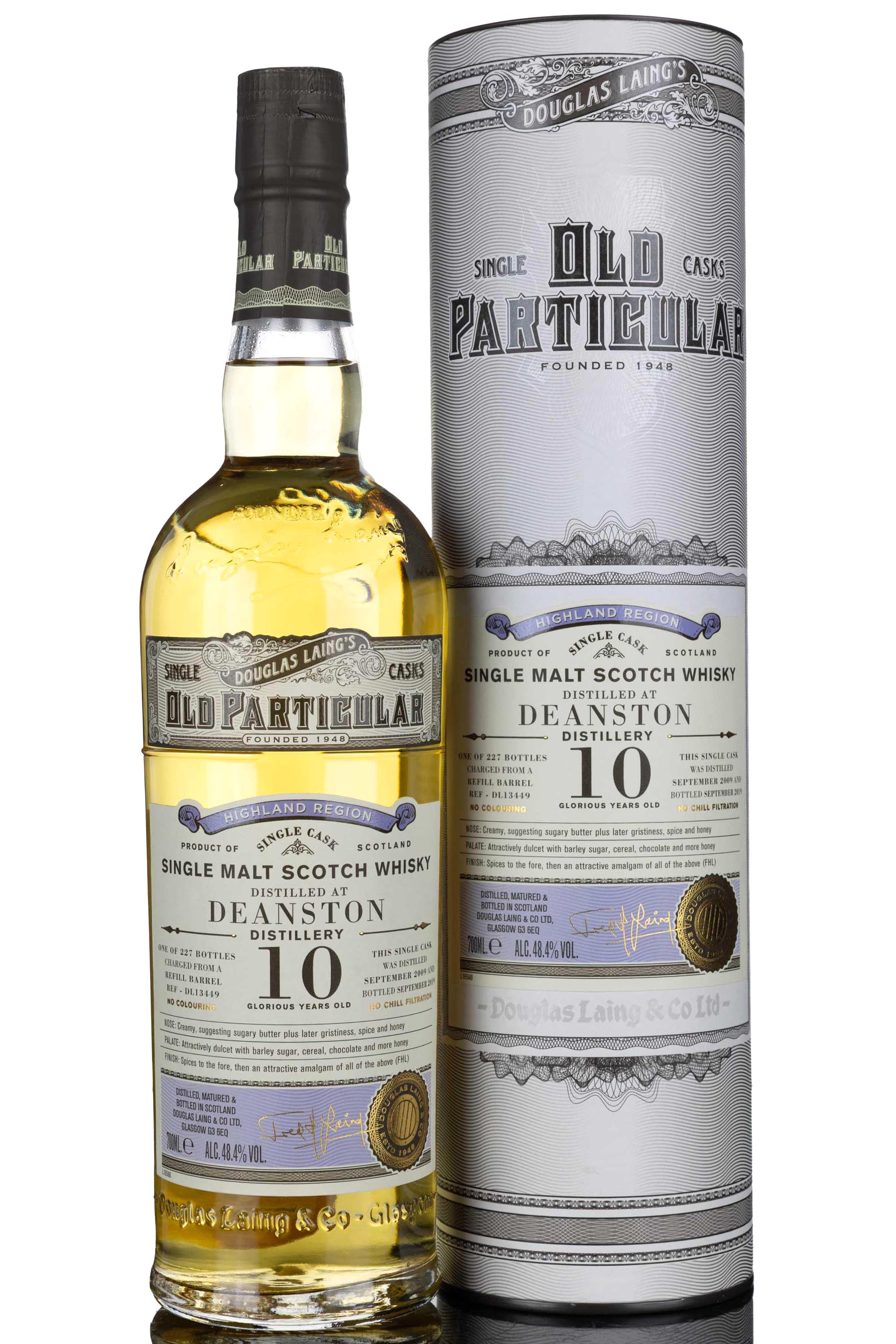 Deanston 2009-2019 - 10 Year Old - Douglas Laing - Old Particular - Single Cask 13449