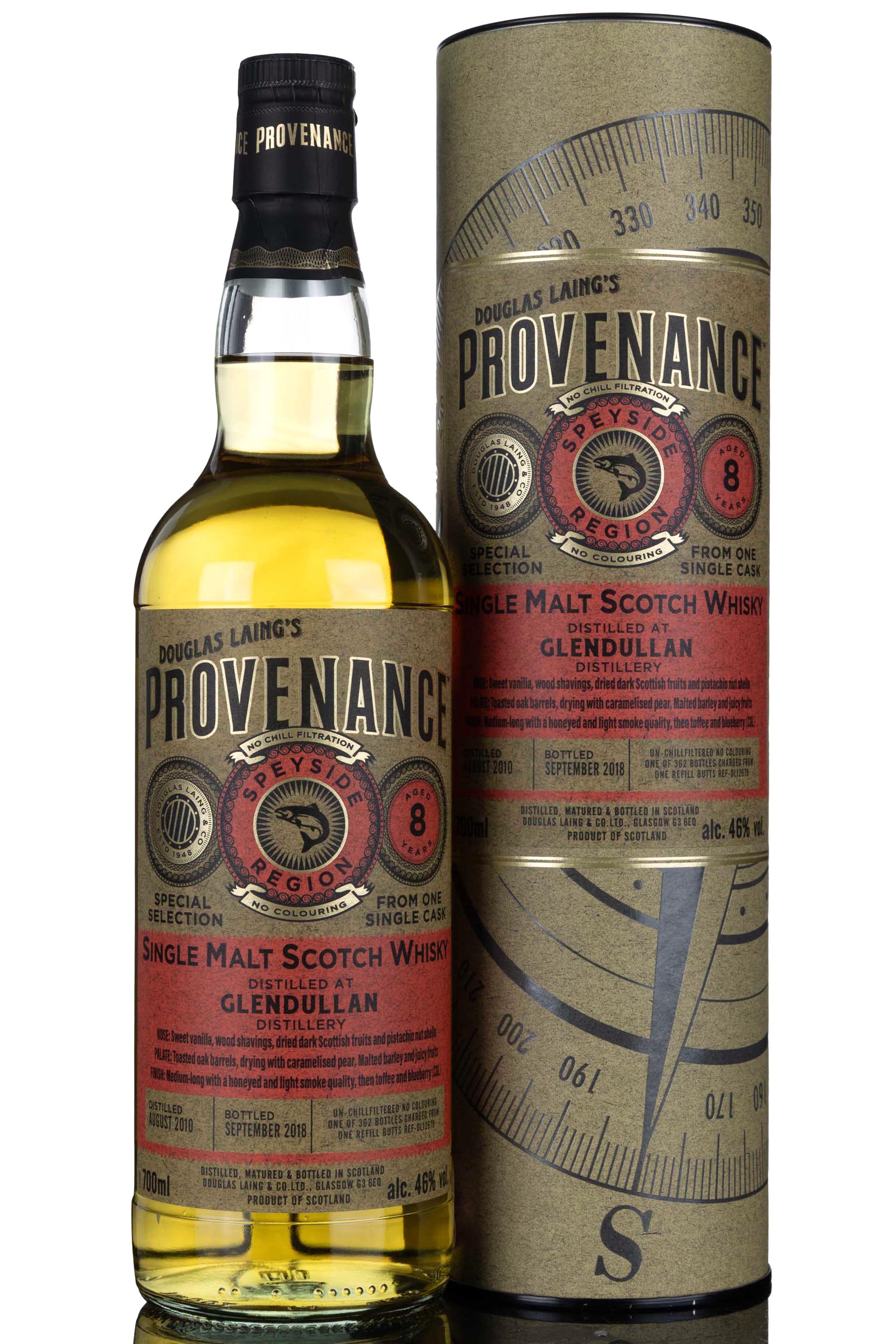 Glendullan 2010-2018 - 8 Year Old - Douglas Laing - Provenance - Single Cask 12679