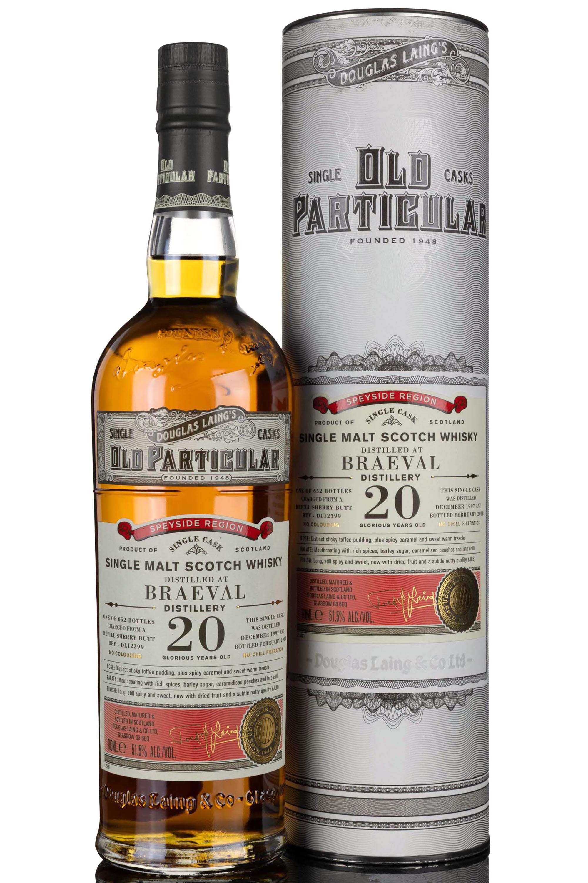 Braeval 1997-2018 - 20 Year Old - Douglas Laing - Old Particular - Single Cask 12399