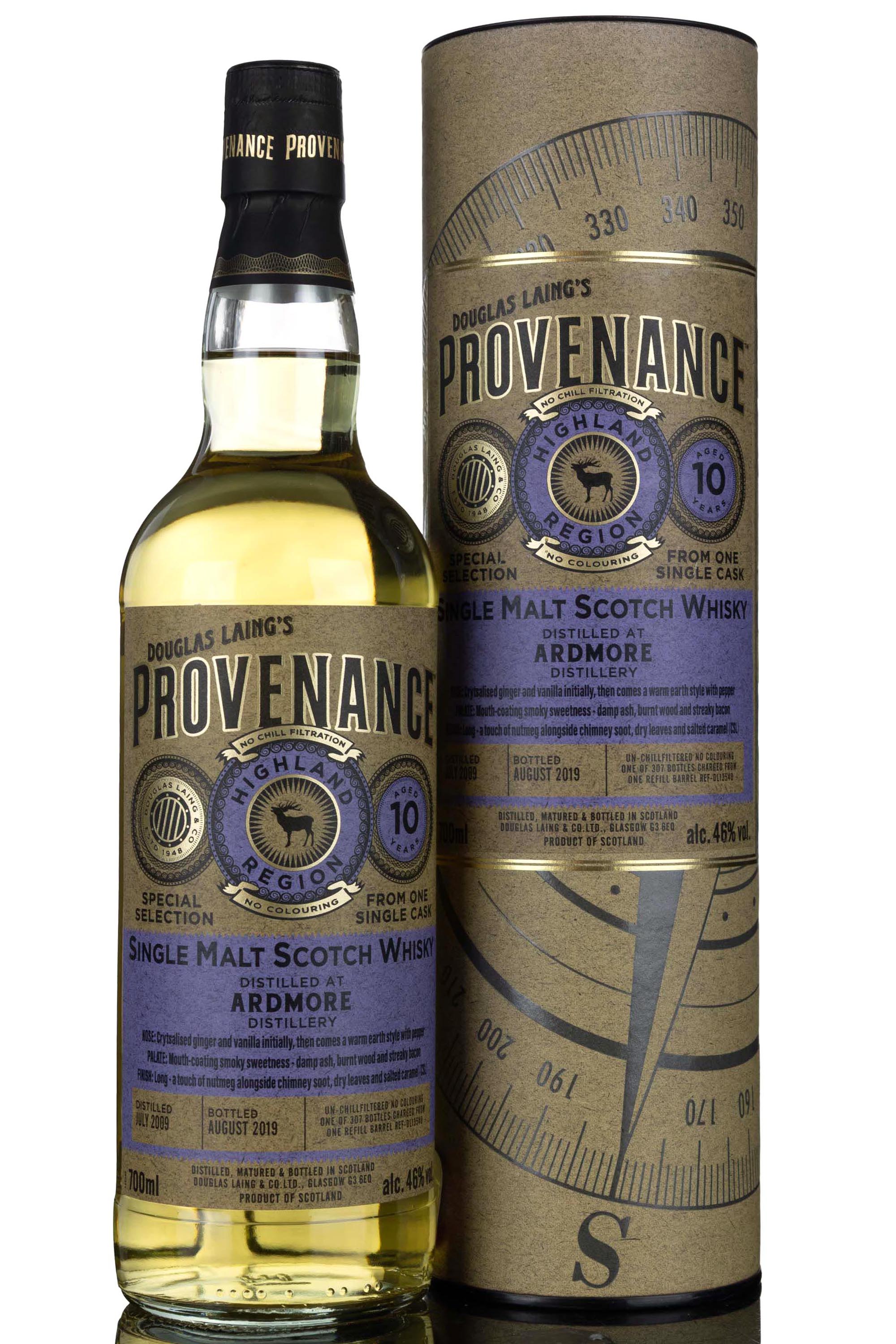 Ardmore 2009-2019 - 10 Year Old - Douglas Laing - Provenance - Single Cask 13540