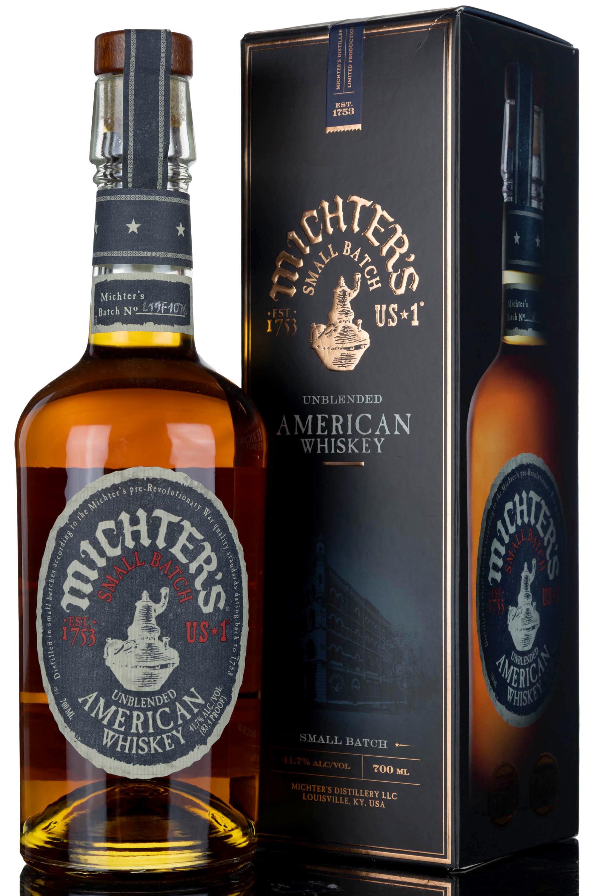 Michters US*1 Unblended American Whiskey - Batch L19F1076 - 2019 Release