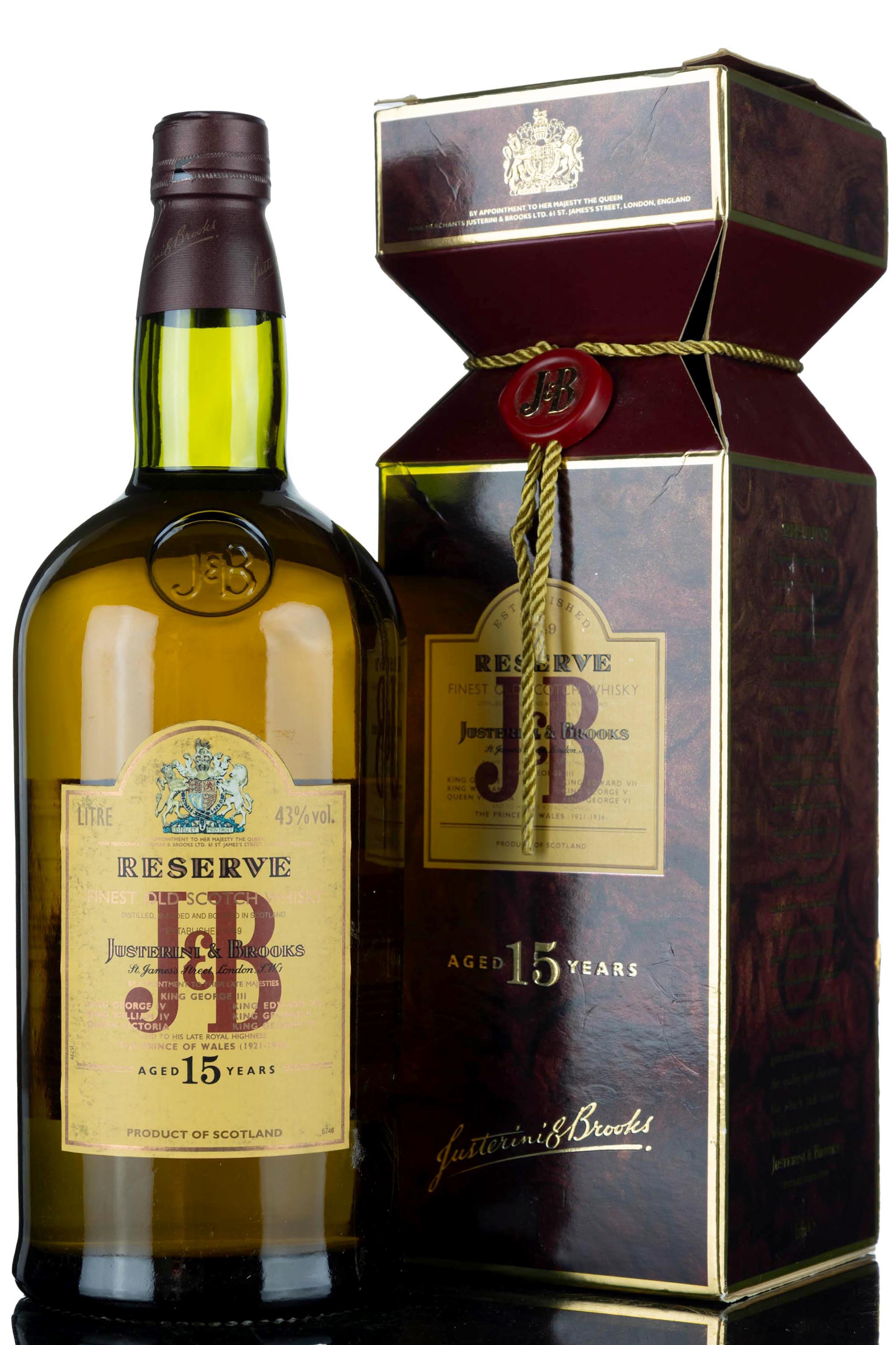 J&B 15 Year Old - Reserve - 1 Litre
