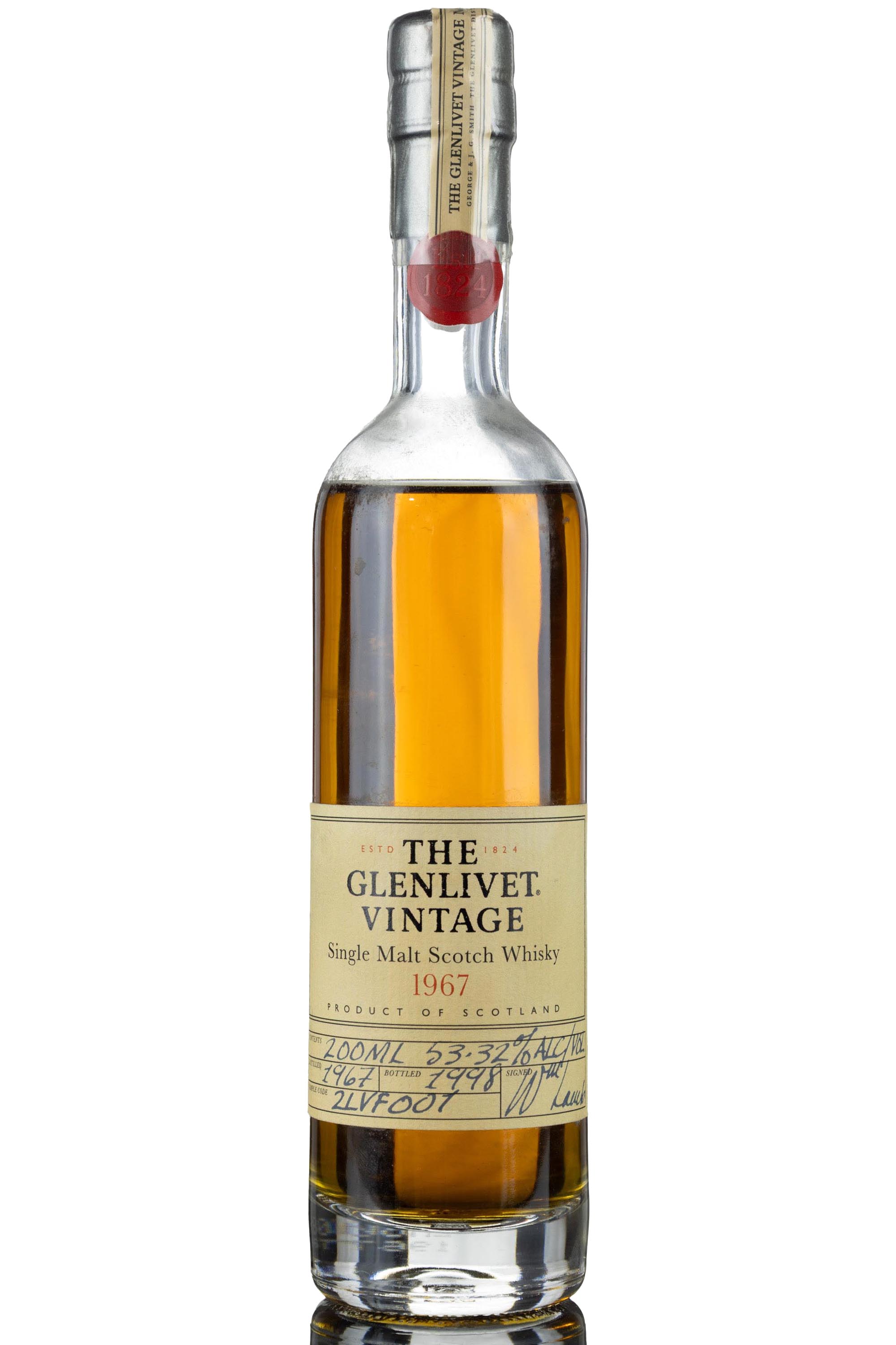 Glenlivet 1967-1998 - Quarter Bottle