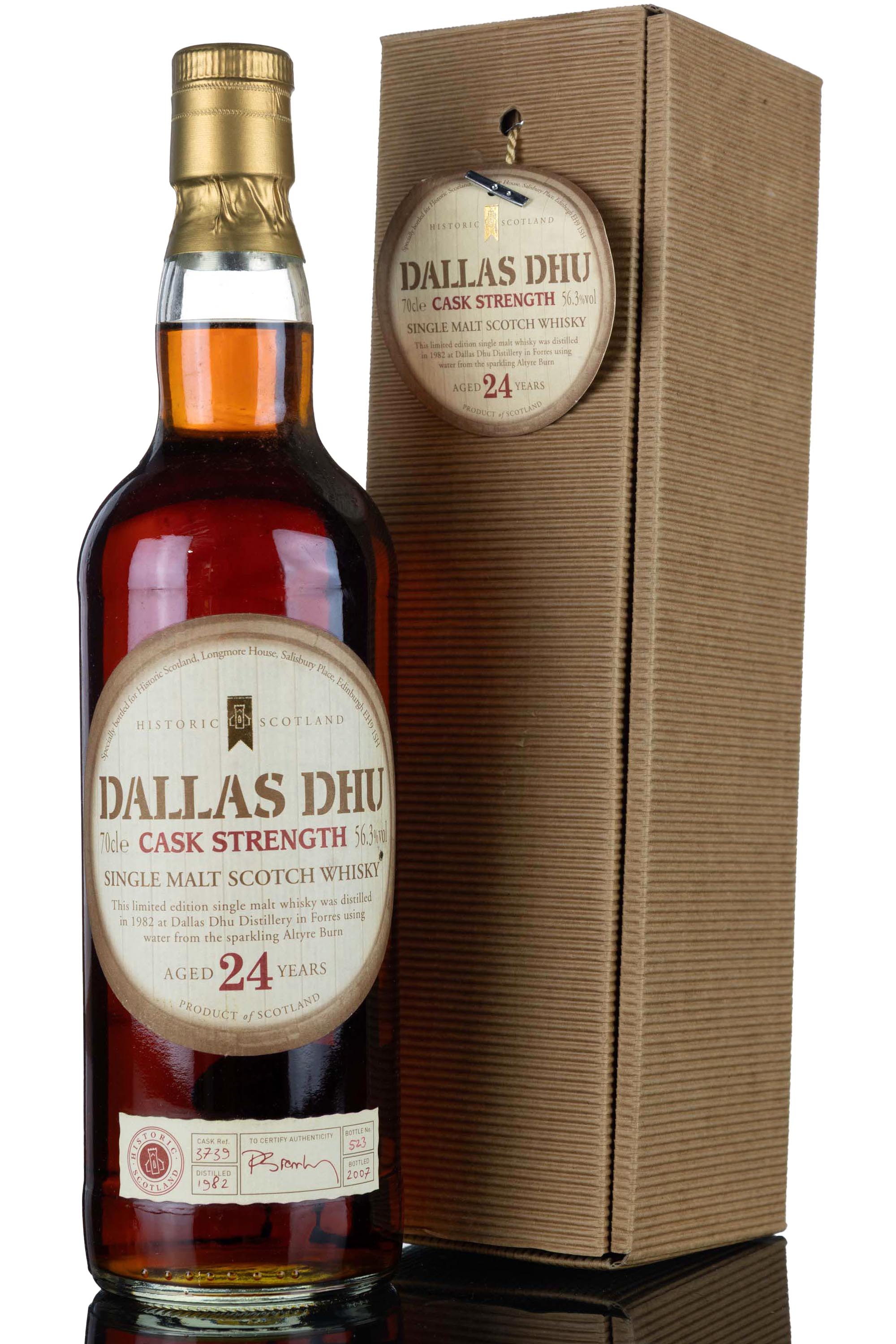 Dallas Dhu 1982-2007 - 24 Year Old - Historic Scotland - Single Cask 3739