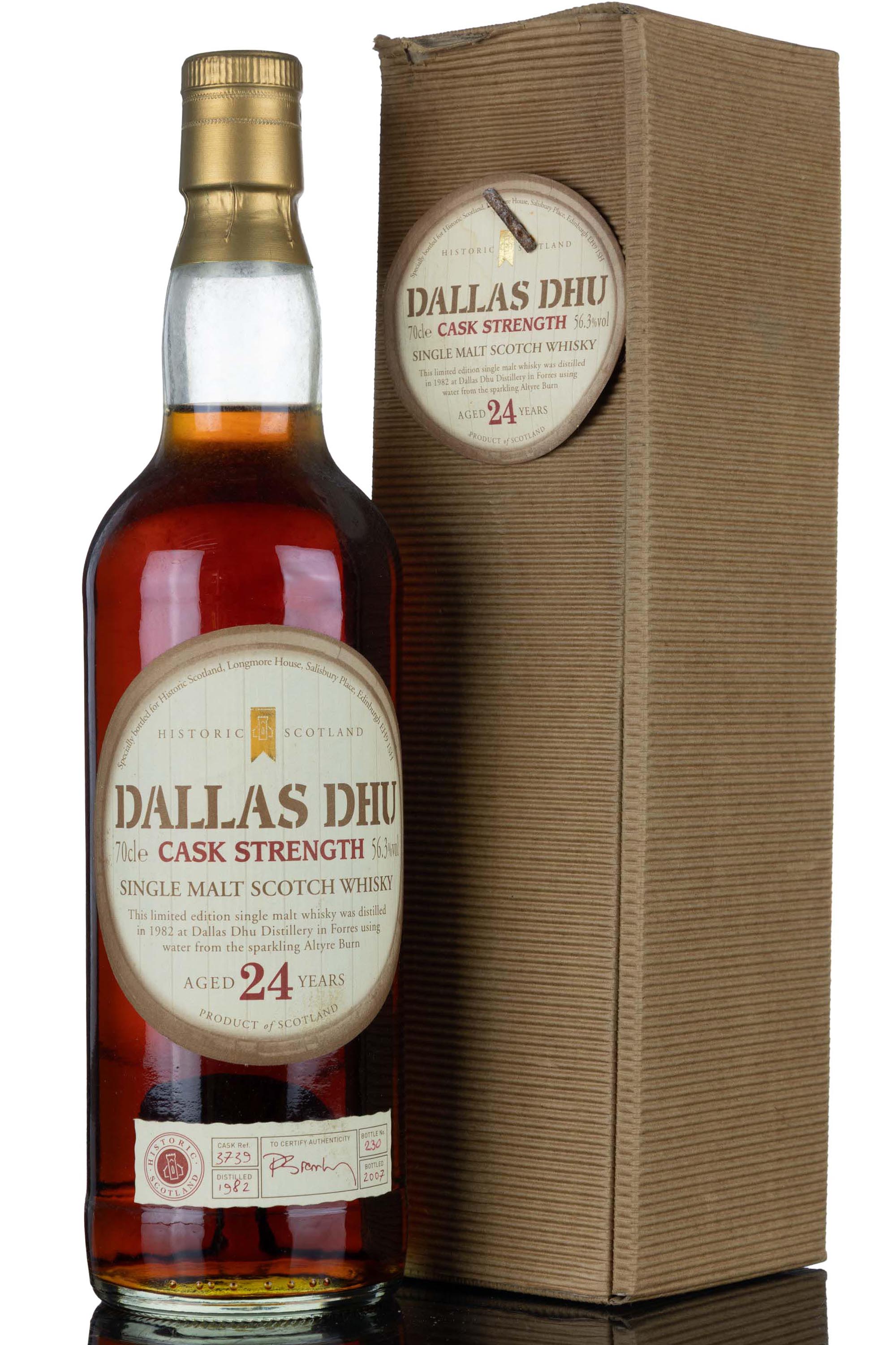 Dallas Dhu 1982-2007 - 24 Year Old - Historic Scotland - Single Cask 3739