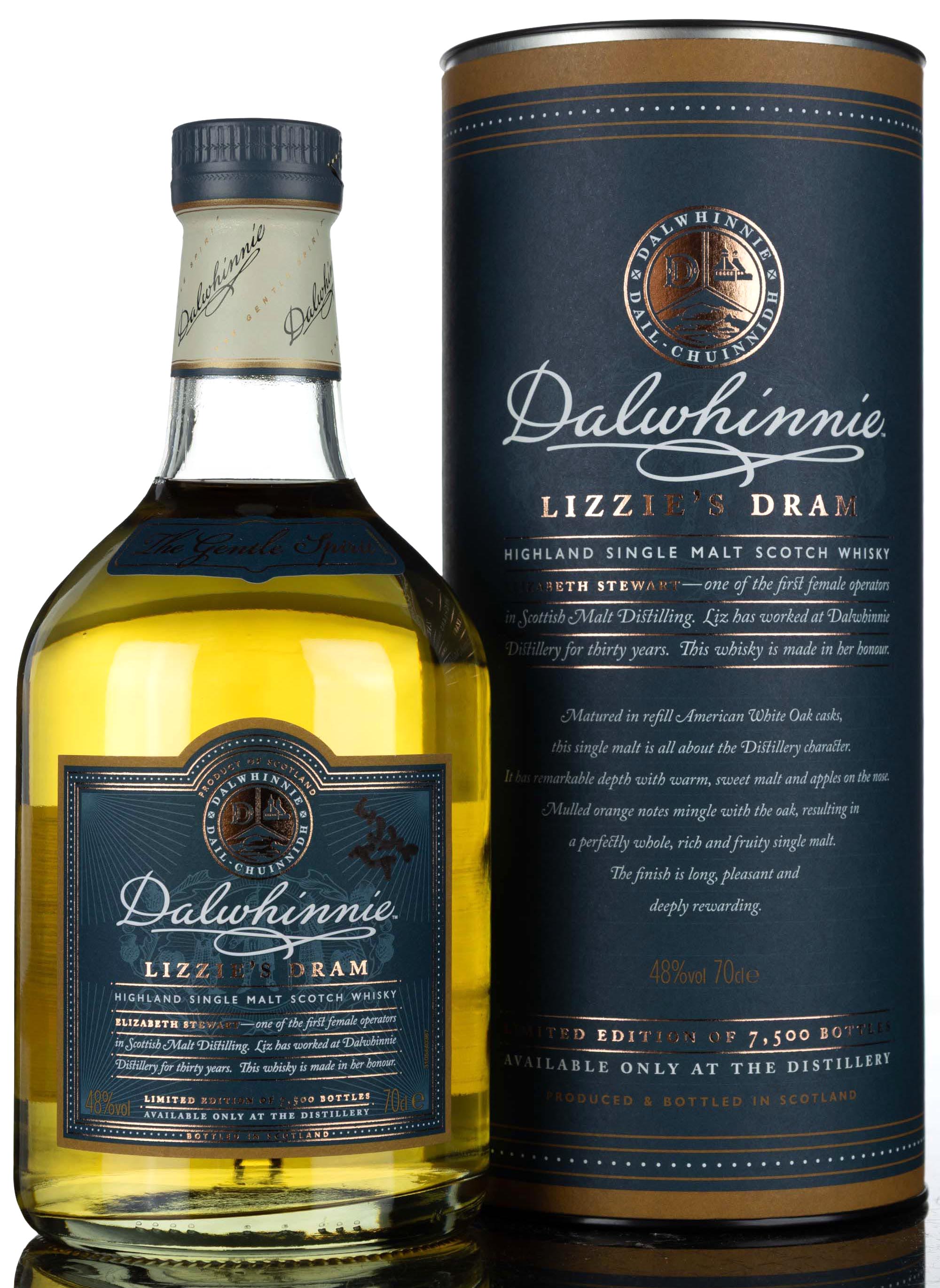 Dalwhinnie Distillery Exclusive - Lizzies Dram - 2018 Release