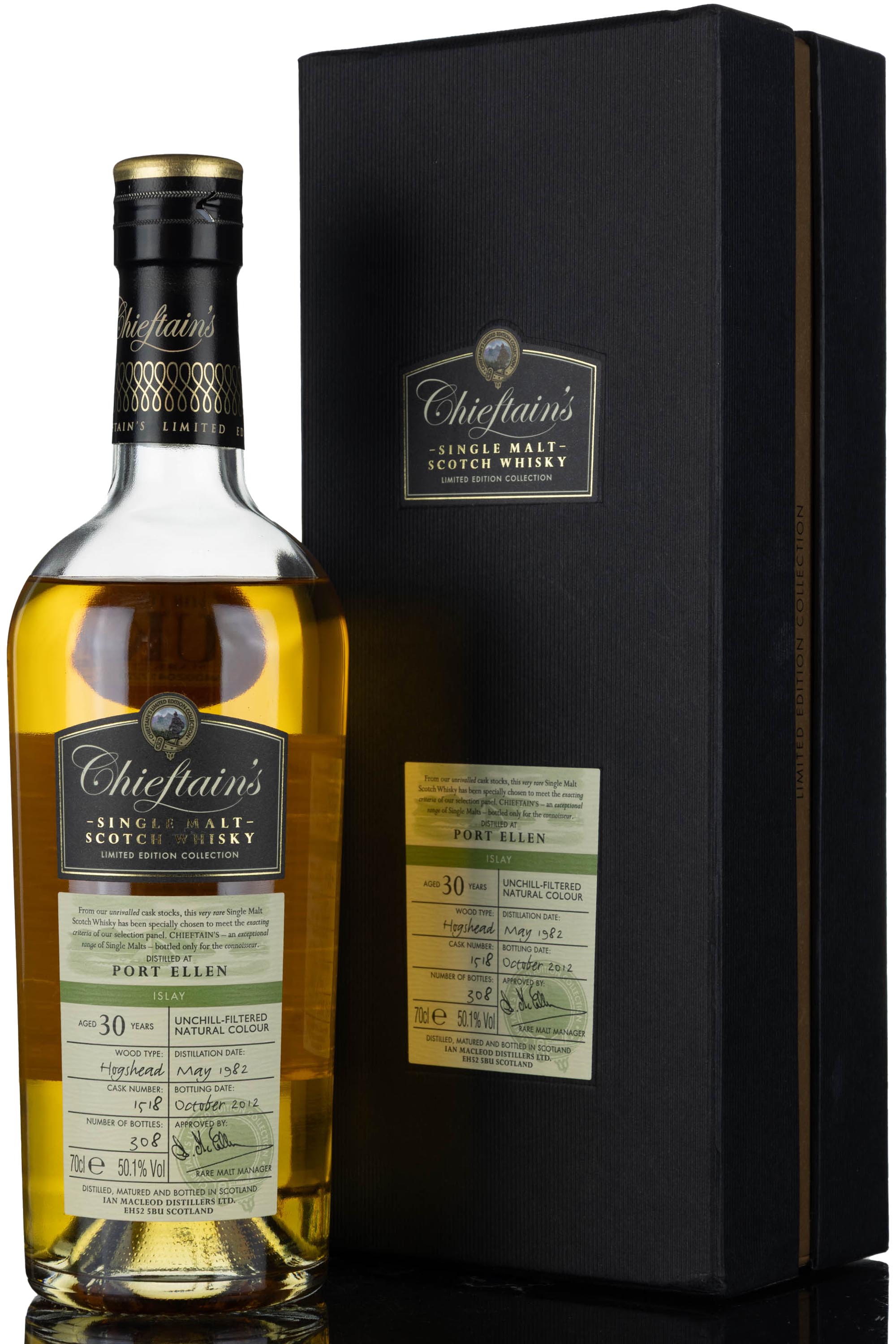 Port Ellen 1982-2012 - 30 Year Old - Chieftains - Single Cask 1518