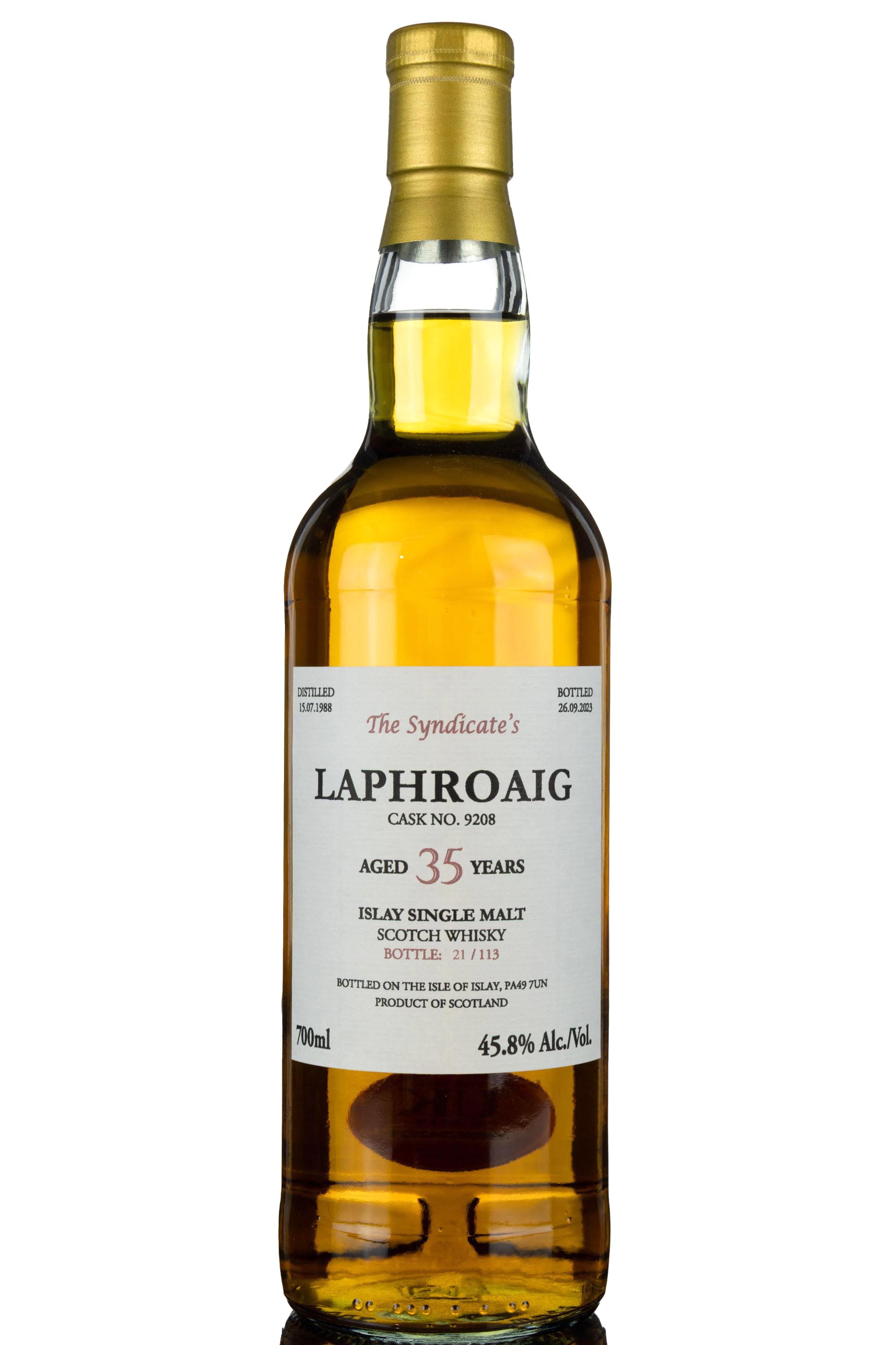 Laphroaig 1988-2023 - 35 Year Old - The Syndicates - Single Cask 9208