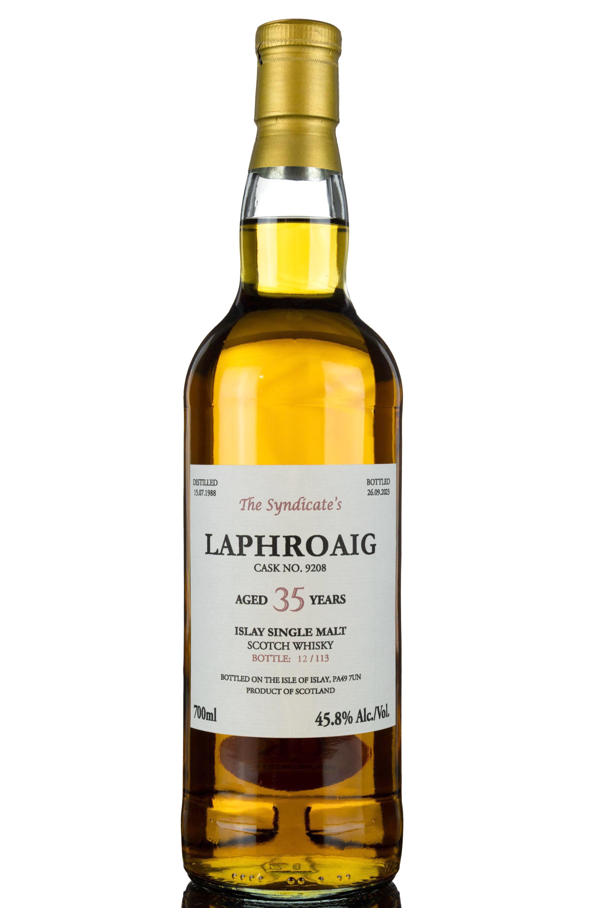 Laphroaig 1988-2023 - 35 Year Old - The Syndicates - Single Cask 9208