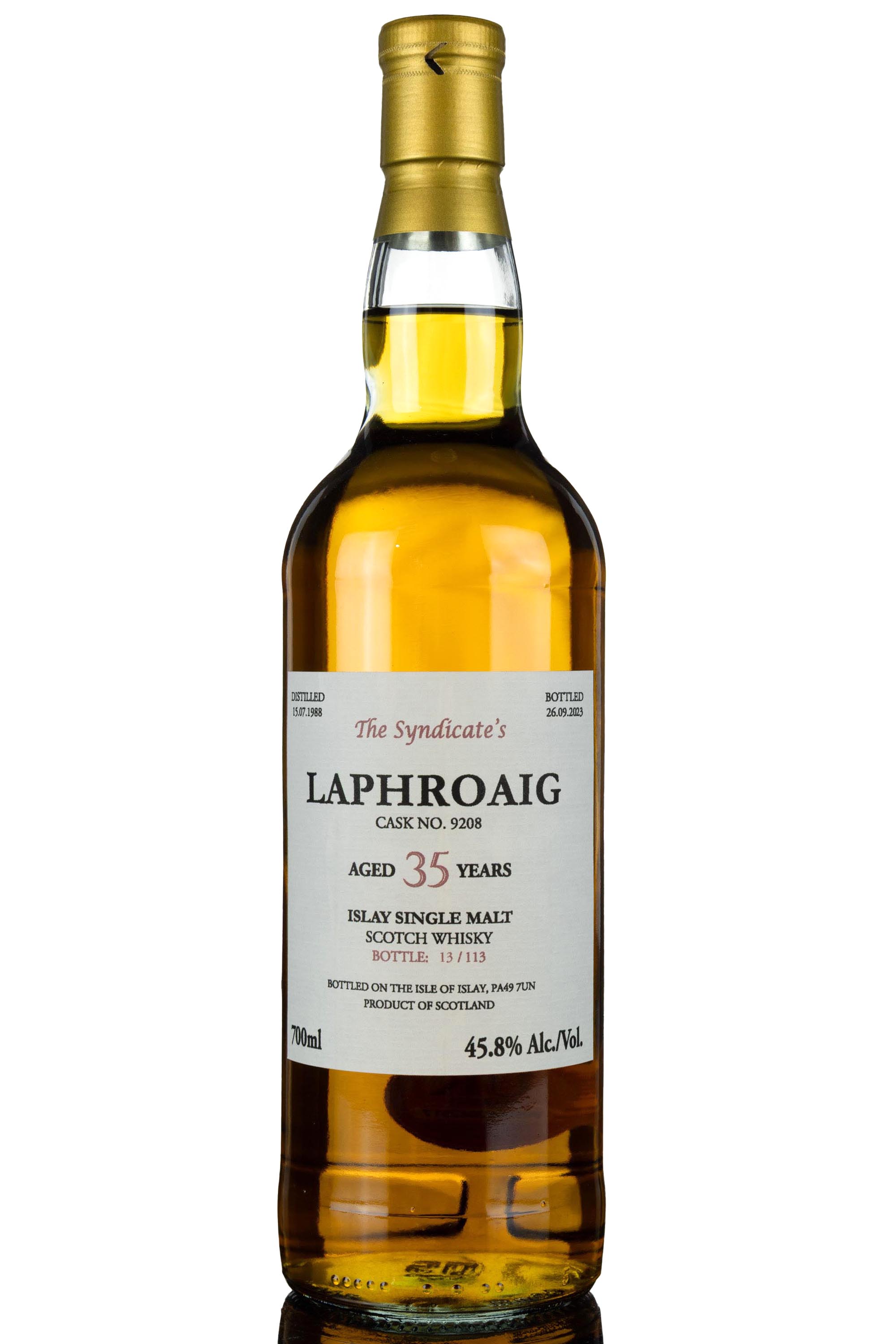 Laphroaig 1988-2023 - 35 Year Old - The Syndicates - Single Cask 9208