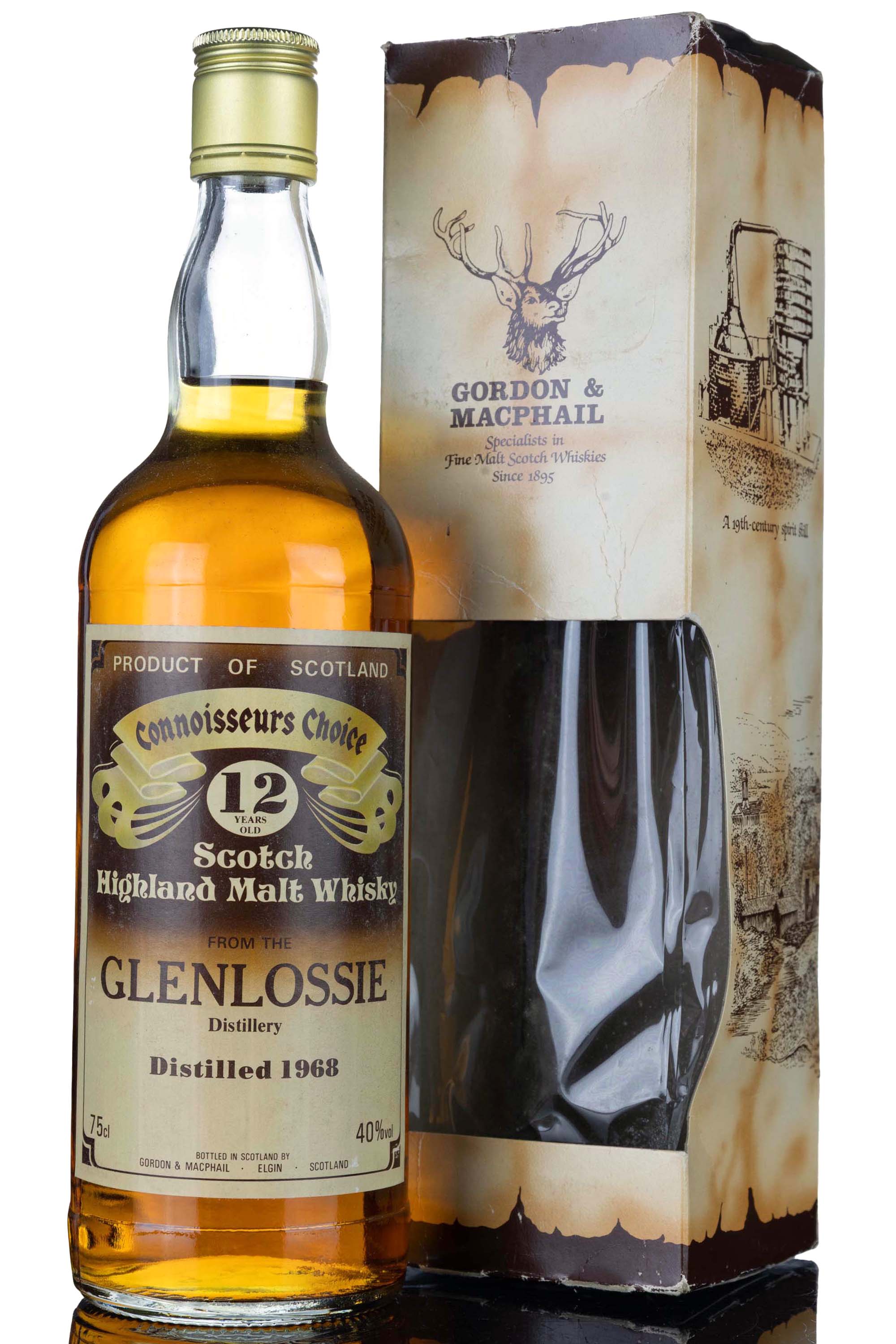 Glenlossie 1968 - 12 Year Old - Gordon & MacPhail - Connoisseurs Choice