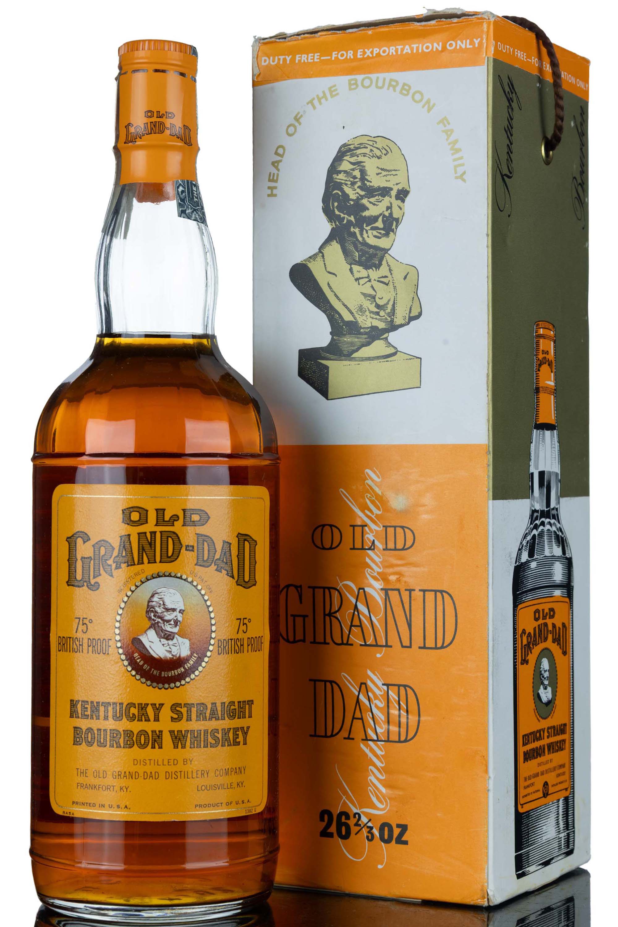 Old Grand-Dad - 1960s - British Import W&A Gilbey Ltd