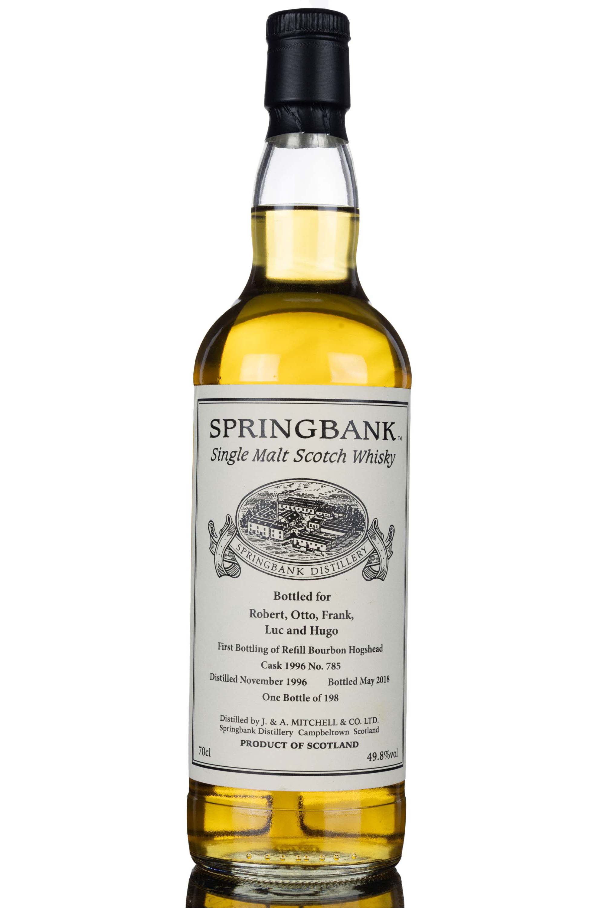 Springbank 1996-2018 - 21 Year Old - Single Cask 785 - Private Bottling
