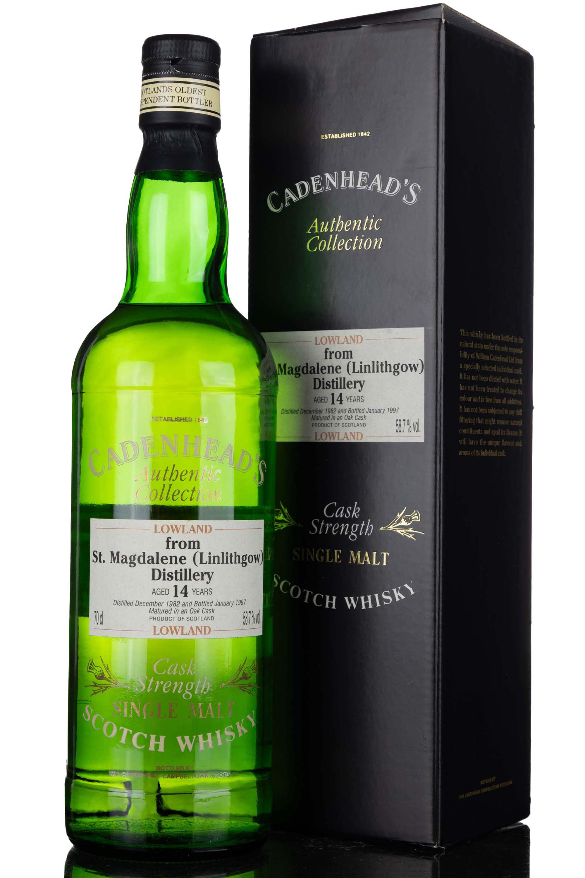 St Magdalene (Linlithgow) 1982-1997 - 14 Year Old - Cadenheads Authentic Collection - Sing