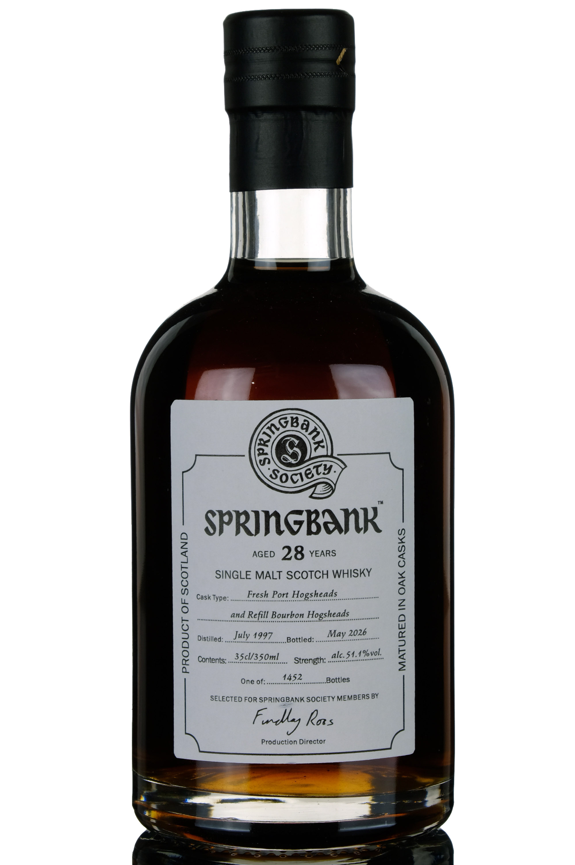 Springbank 19972026 28 Society Exclusive Half Bottle