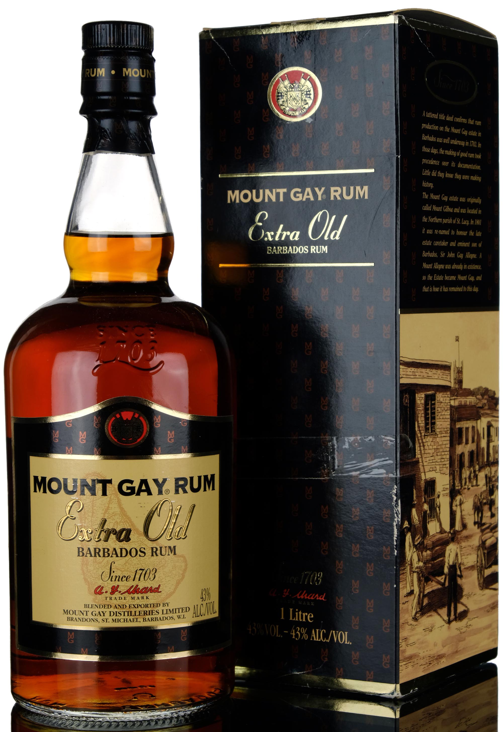 Mount Gay Extra Old Barbados Rum 1990s