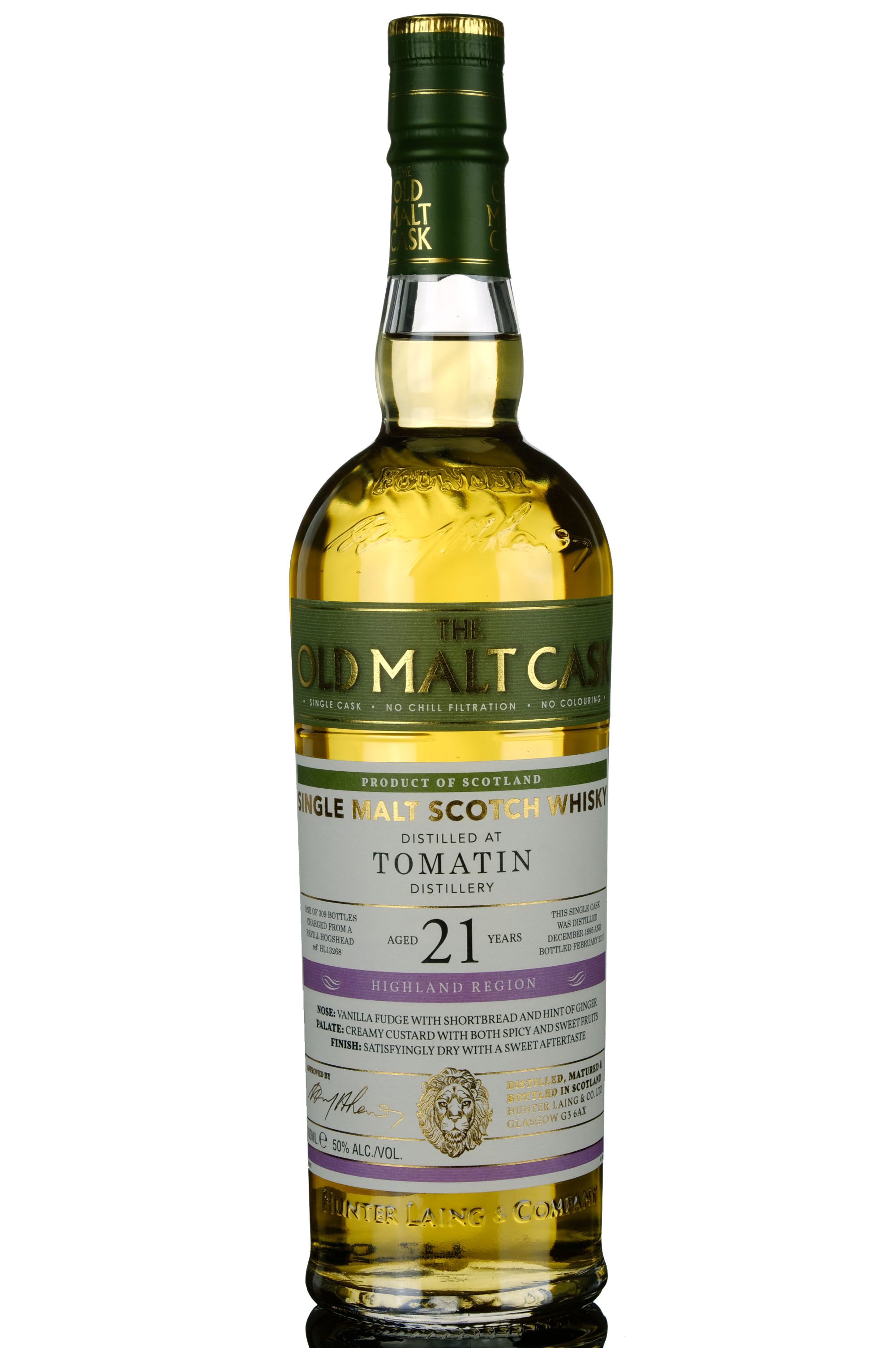 Tomatin 19952017 21 Hunter Laing Old Malt Cask Single Cask 13268