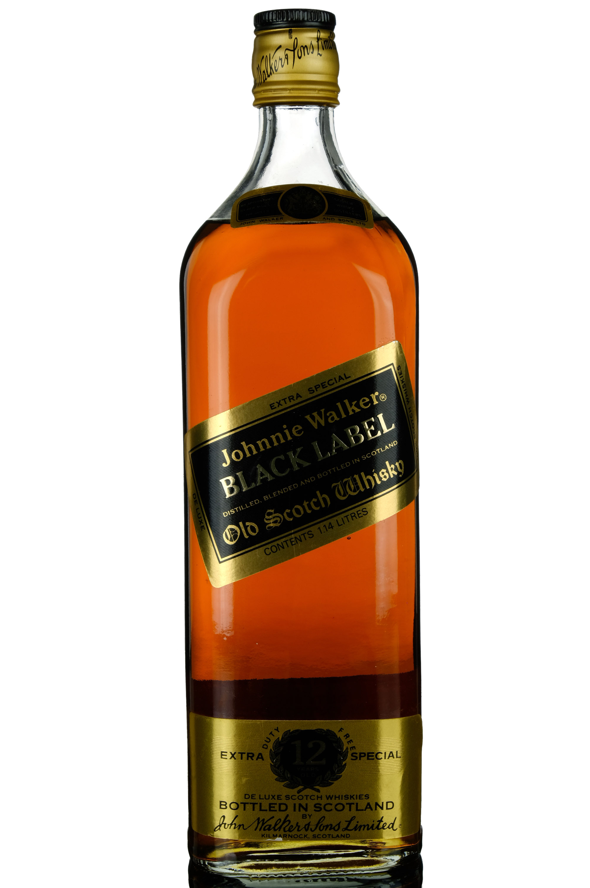 Johnnie Walker 12 Year Old - Black Label - Extra Special - 1980s - 1.14 Litre