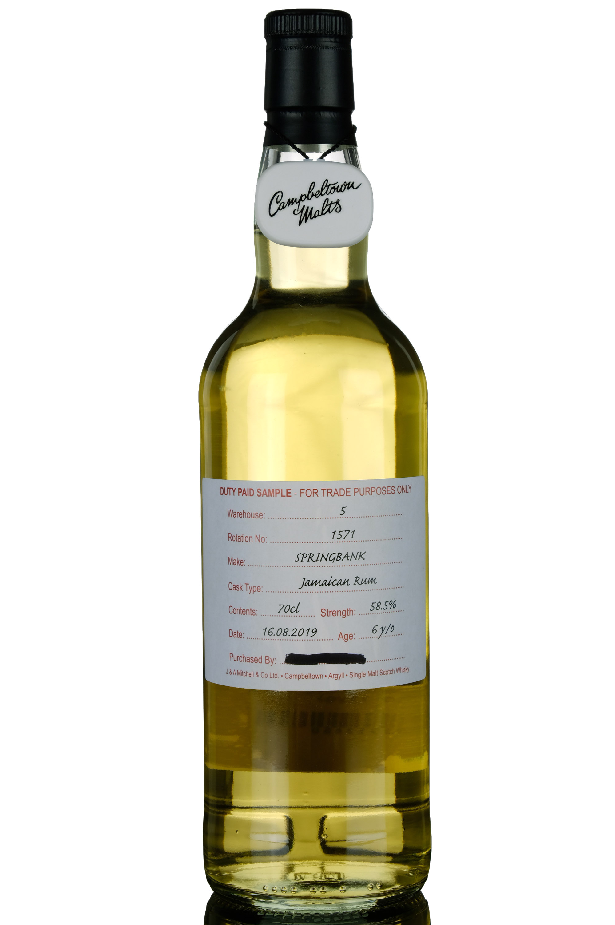 Springbank 20192025 6 Duty Paid Sample
