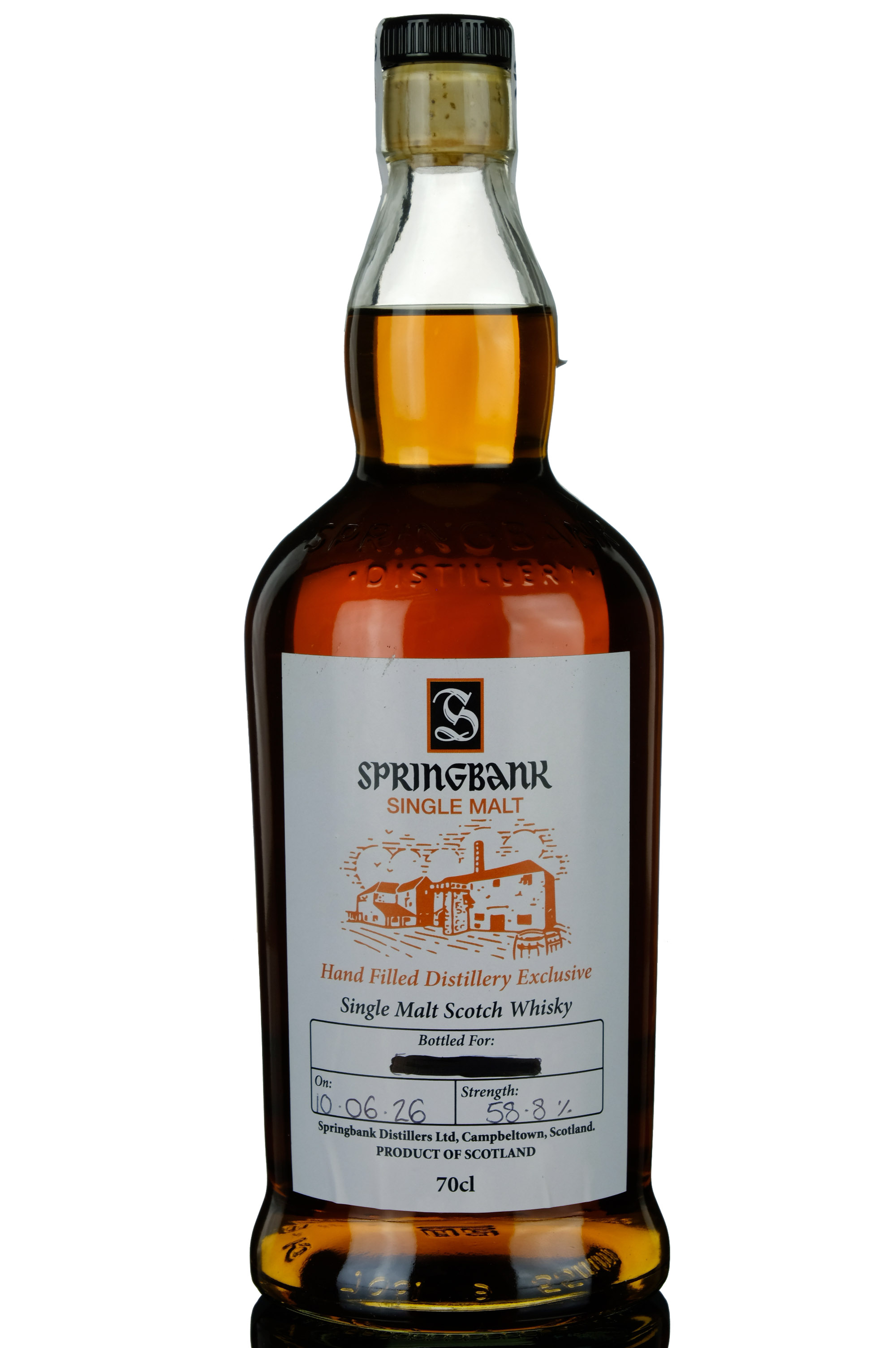 Springbank Hand Filled Distillery Exclusive 2026 Release 588