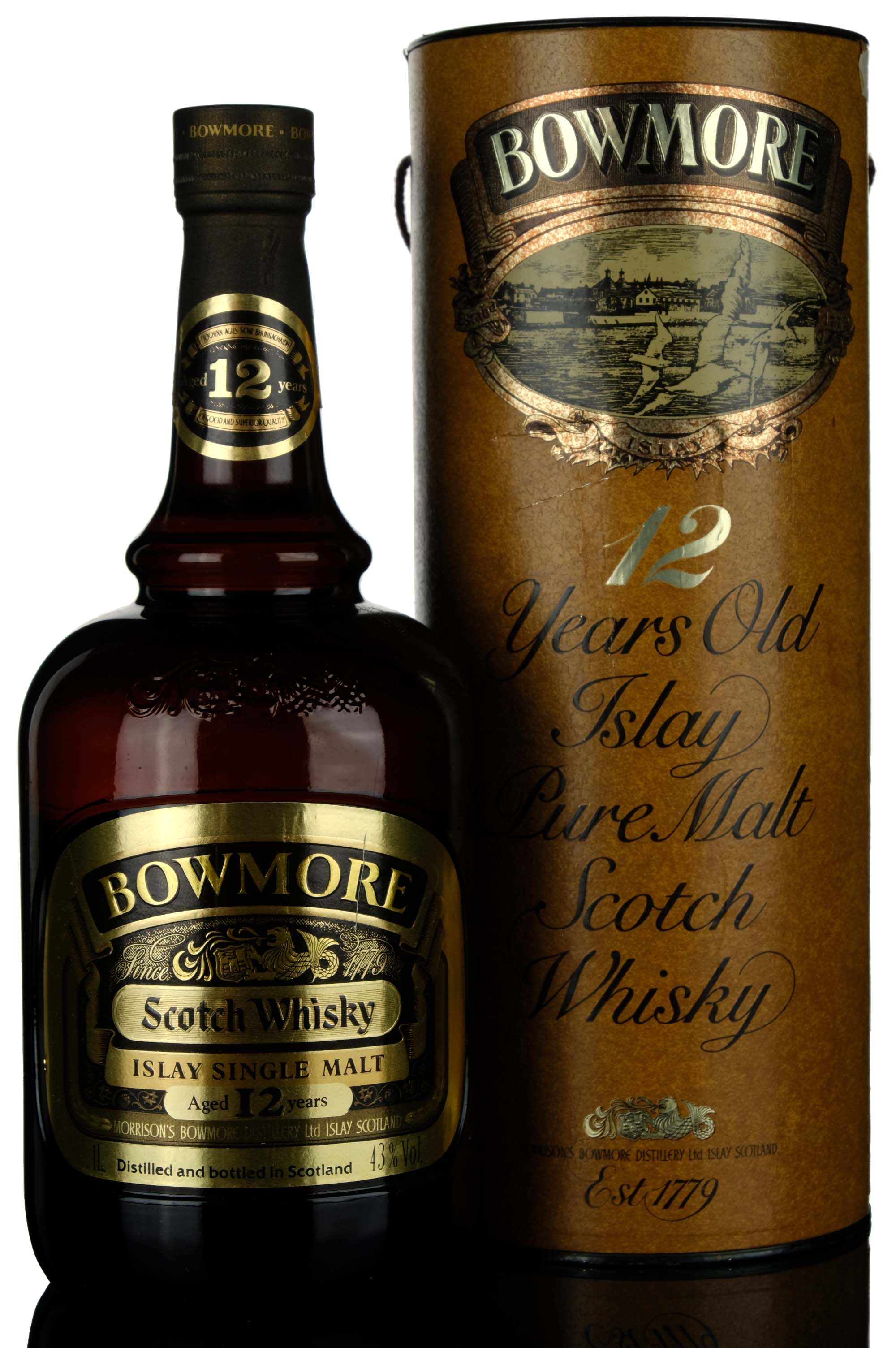 Bowmore 12 Dumpy 1980s