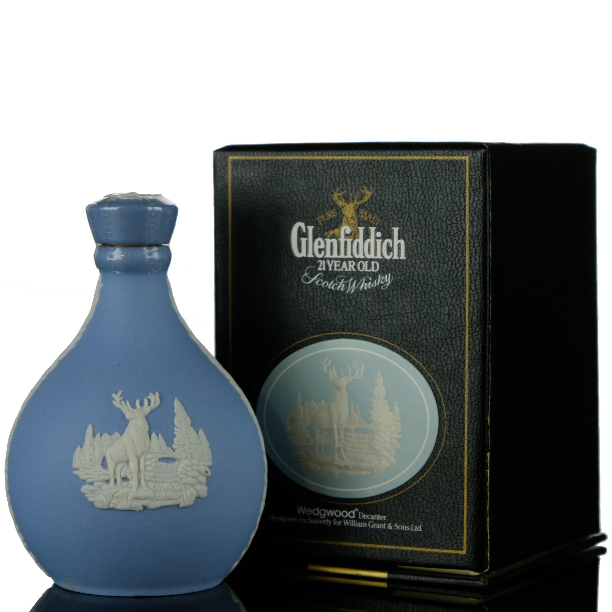 Glenfiddich 21 Wedgwood Decanter Centenary 18871987 Miniature