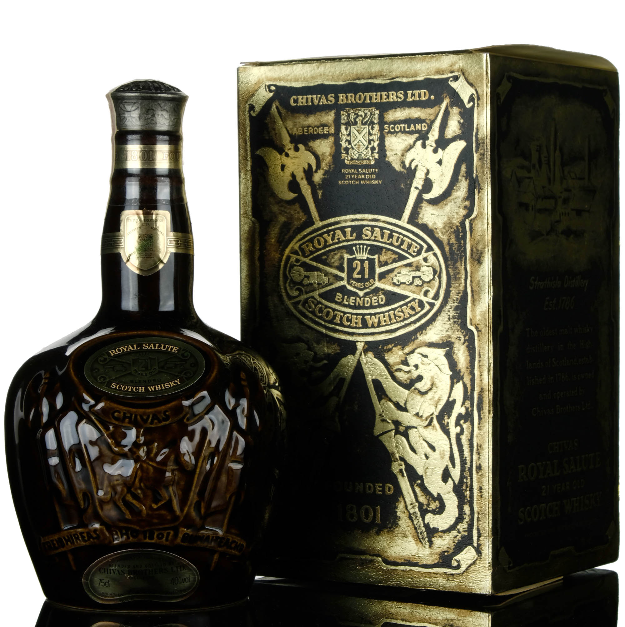 Royal Salute 21 Brown Ceramic 1980s