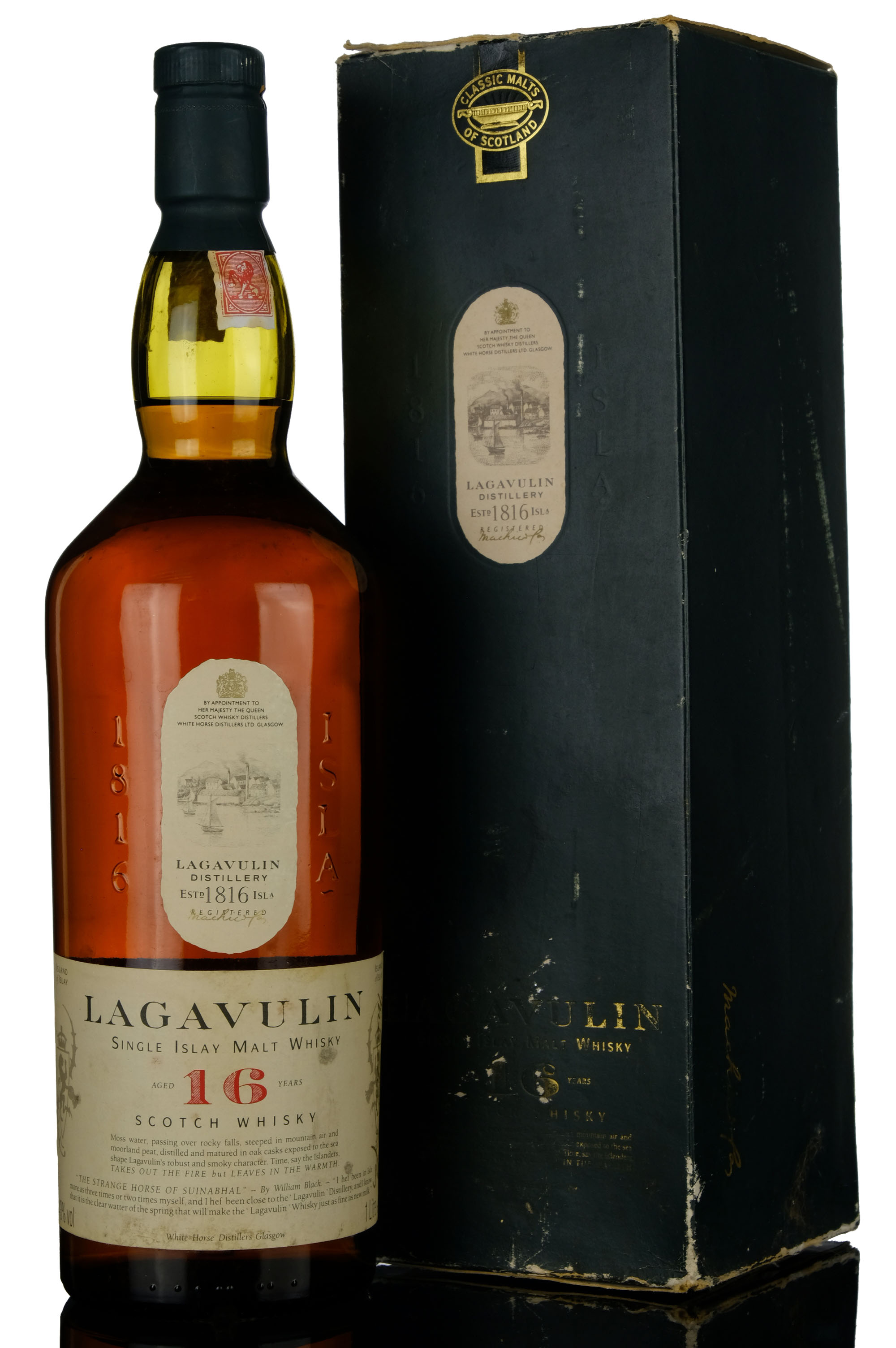 Lagavulin 16 Year Old - White Horse - 1990s - 1 Litre